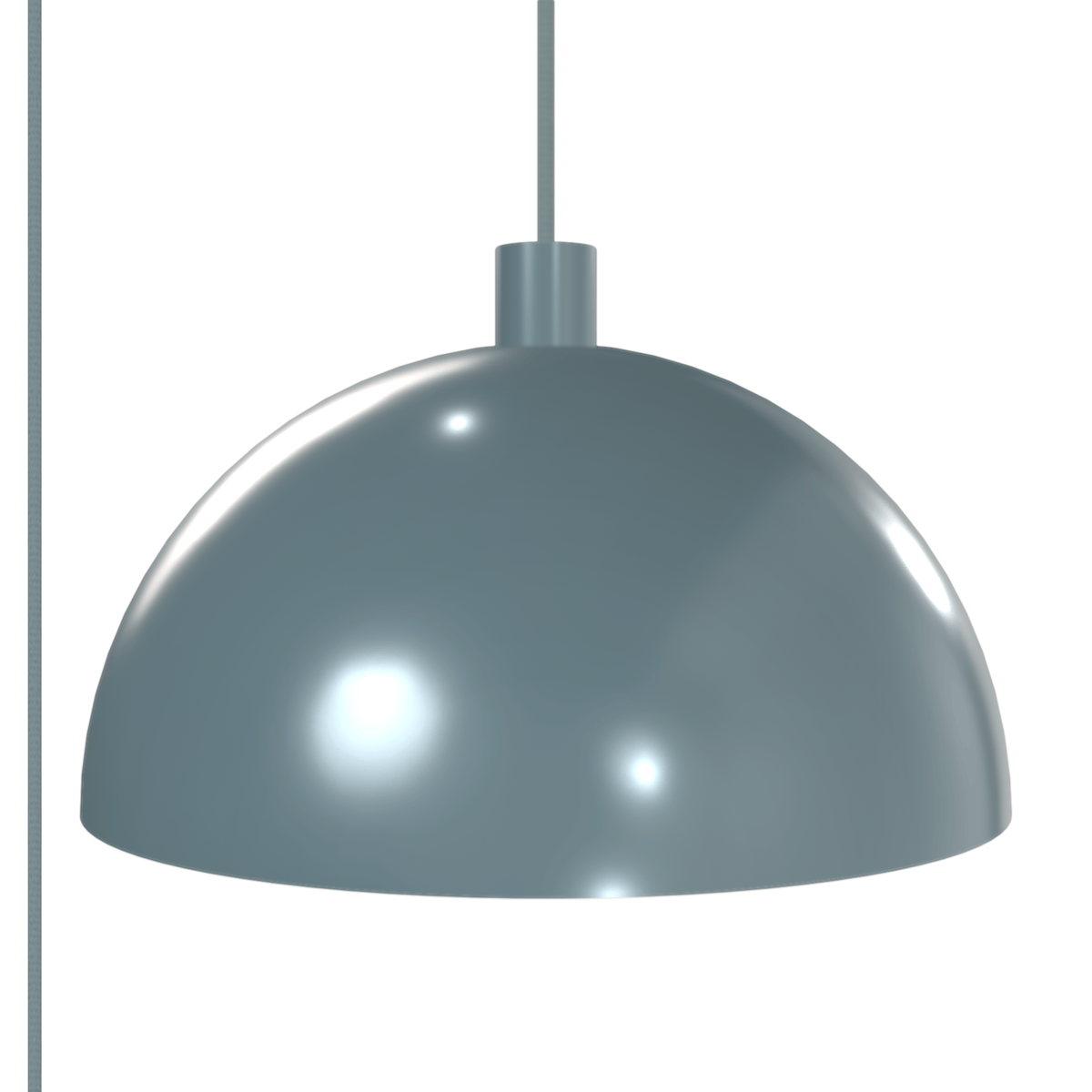 Horizon Dome AiO Plug-In Pendant - Chroma Studio | 7" or 16" Shade Slate / 16 Inch