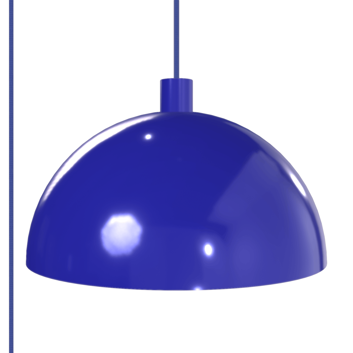 Horizon Dome AiO Plug-In Pendant - Chroma Studio | 7" or 16" Shade Ultramarine / 16 Inch
