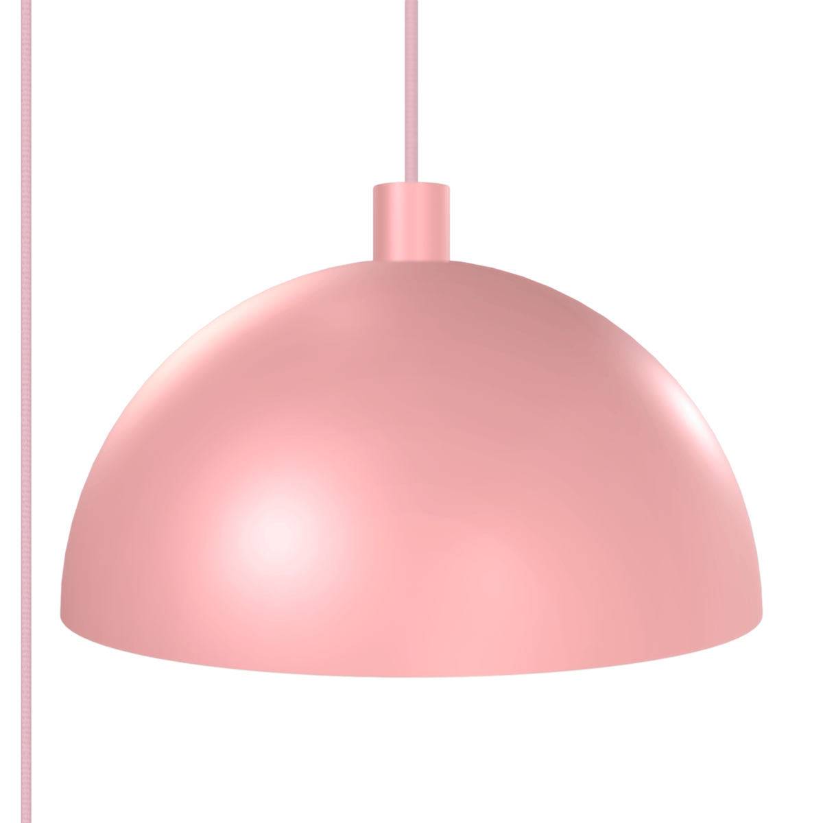 Horizon Dome AiO Plug-In Pendant - Chroma Studio | 7" or 16" Shade Cameo Pink / 16 Inch