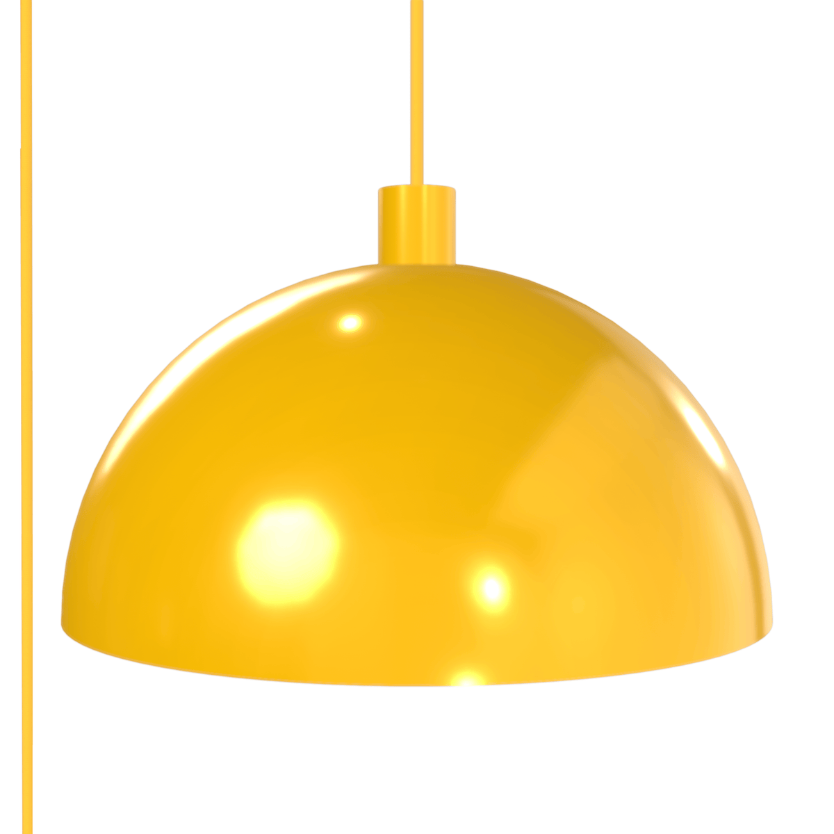 Horizon Dome AiO Plug-In Pendant - Chroma Studio | 7" or 16" Shade Sunshine Yellow / 16 Inch
