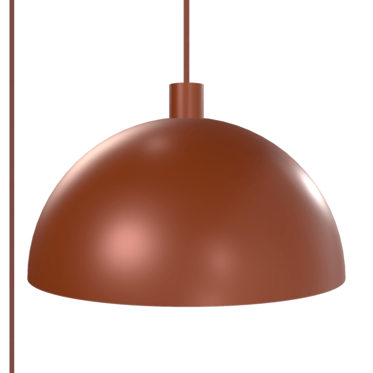 Horizon Dome AiO Plug-In Pendant - Chroma Studio | 7" or 16" Shade Rust / 16 Inch