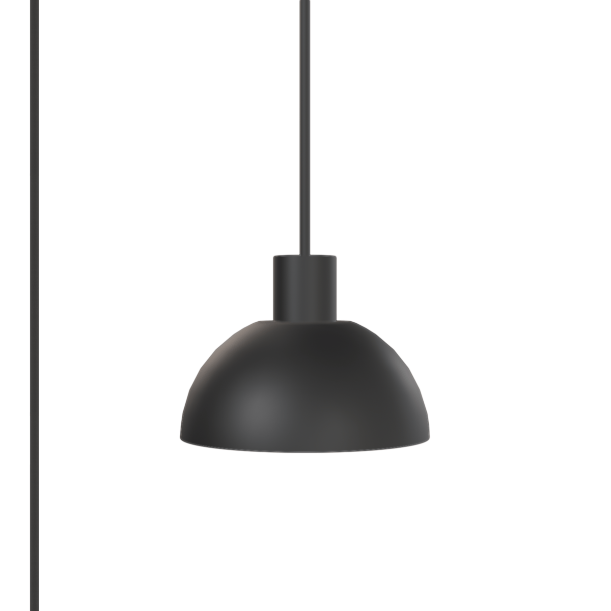 Horizon Dome AiO Plug-In Pendant - Chroma Studio | 7" or 16" Shade Black / 7 Inch