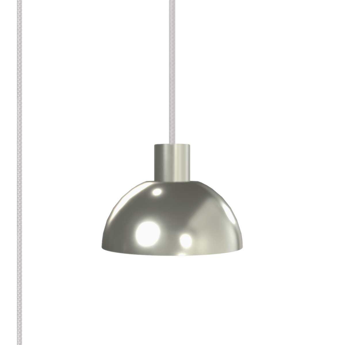 Horizon Dome AiO Plug-In Pendant - Chroma Studio | 7" or 16" Shade Nickel / 7 Inch