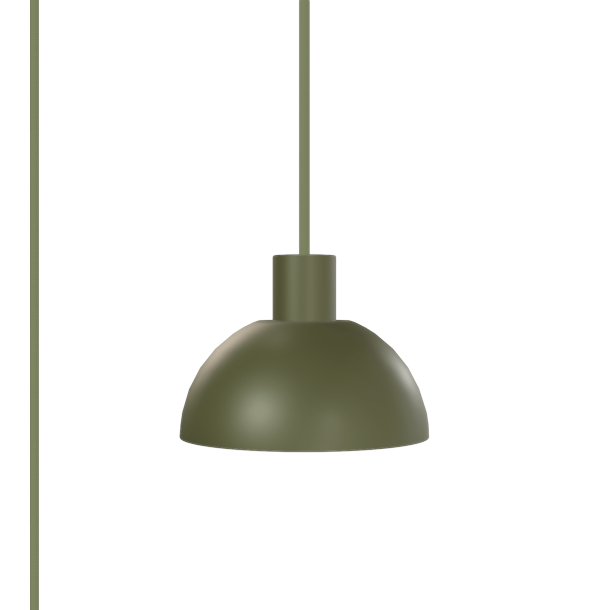 Horizon Dome AiO Plug-In Pendant - Chroma Studio | 7" or 16" Shade Olive / 7 Inch