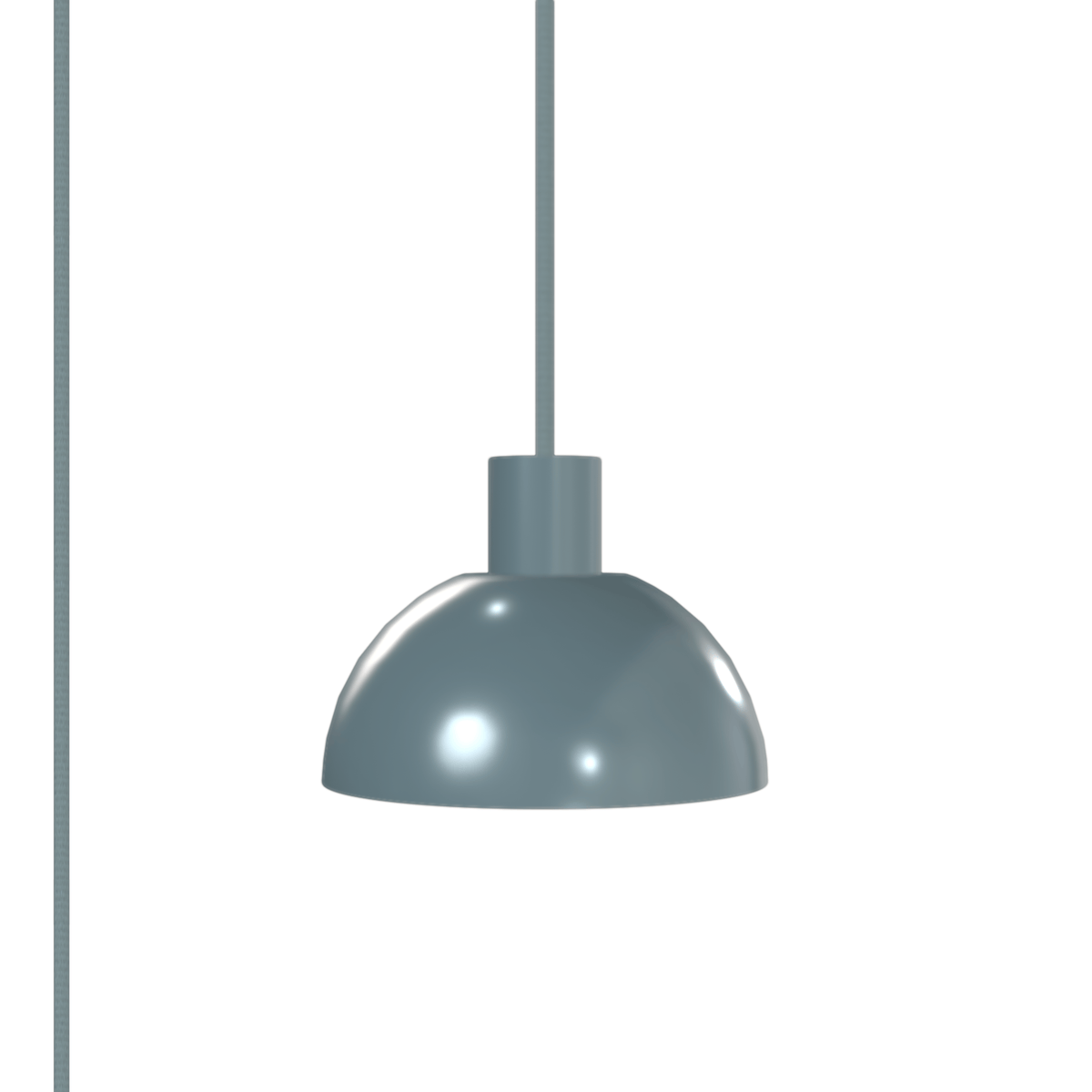 Horizon Dome AiO Plug-In Pendant - Chroma Studio | 7" or 16" Shade Slate / 7 Inch