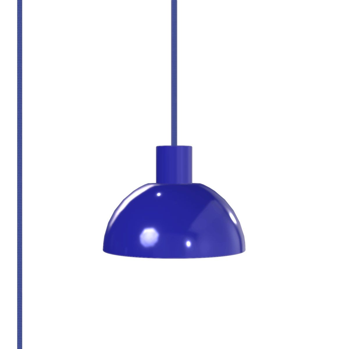 Horizon Dome AiO Plug-In Pendant - Chroma Studio | 7" or 16" Shade Ultramarine / 7 Inch