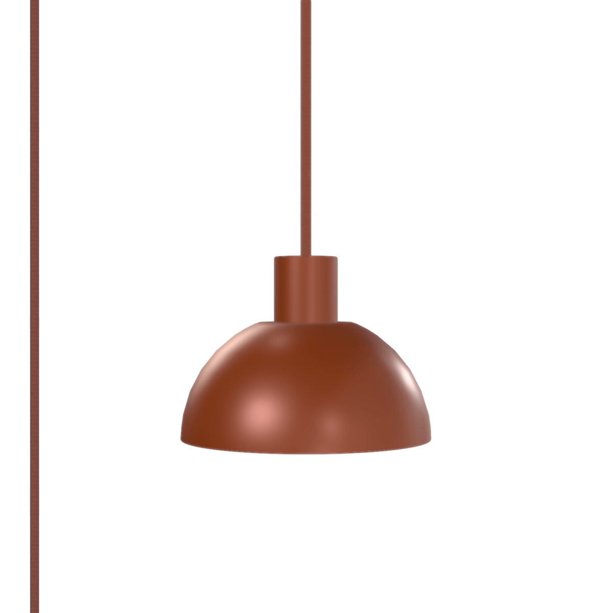 Horizon Dome AiO Plug-In Pendant - Chroma Studio | 7" or 16" Shade Rust / 7 Inch