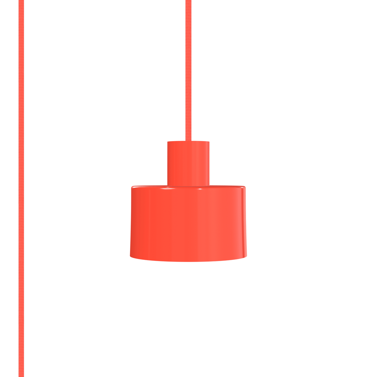 Puck AiO Plug-In Pendant - Chroma Studio Neon Coral