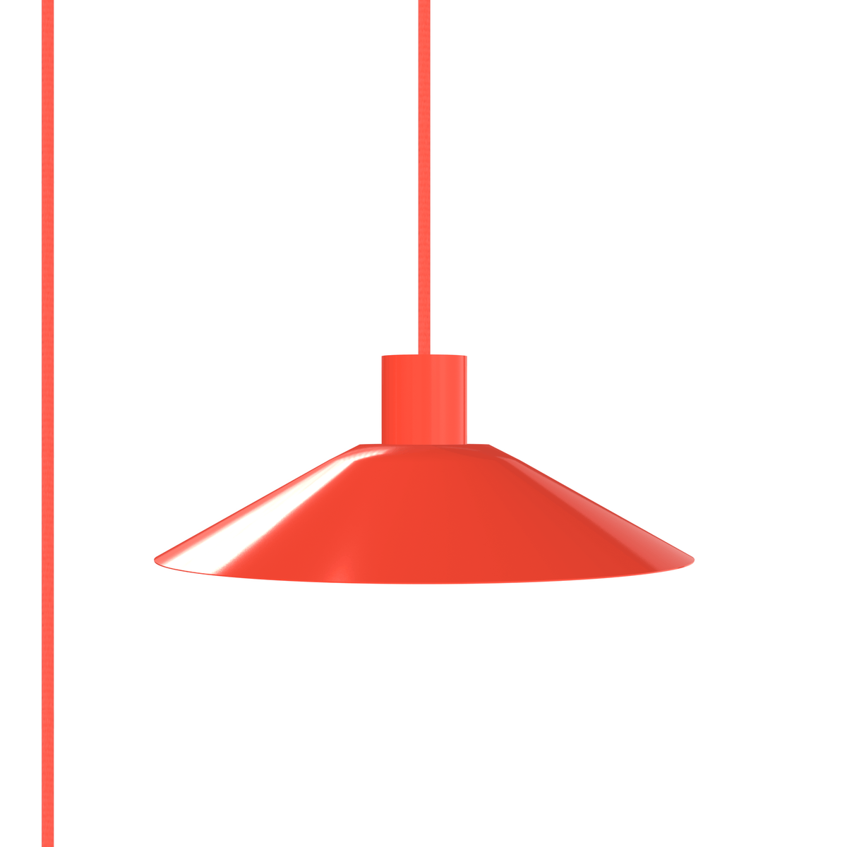 Slope AiO Plug-In Pendant - Chroma Studio | Neon Coral