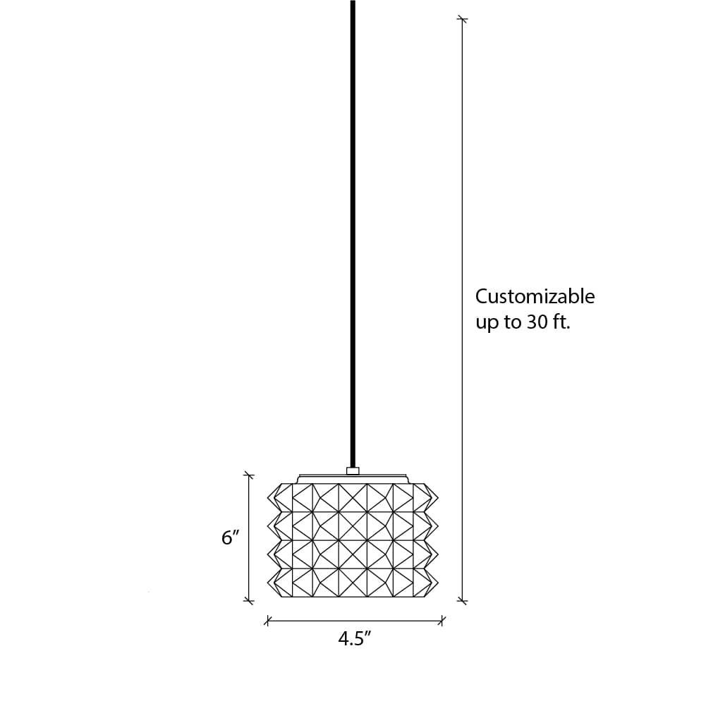 Prism Pendant Light | Plug-In | Shop Color Cord Company