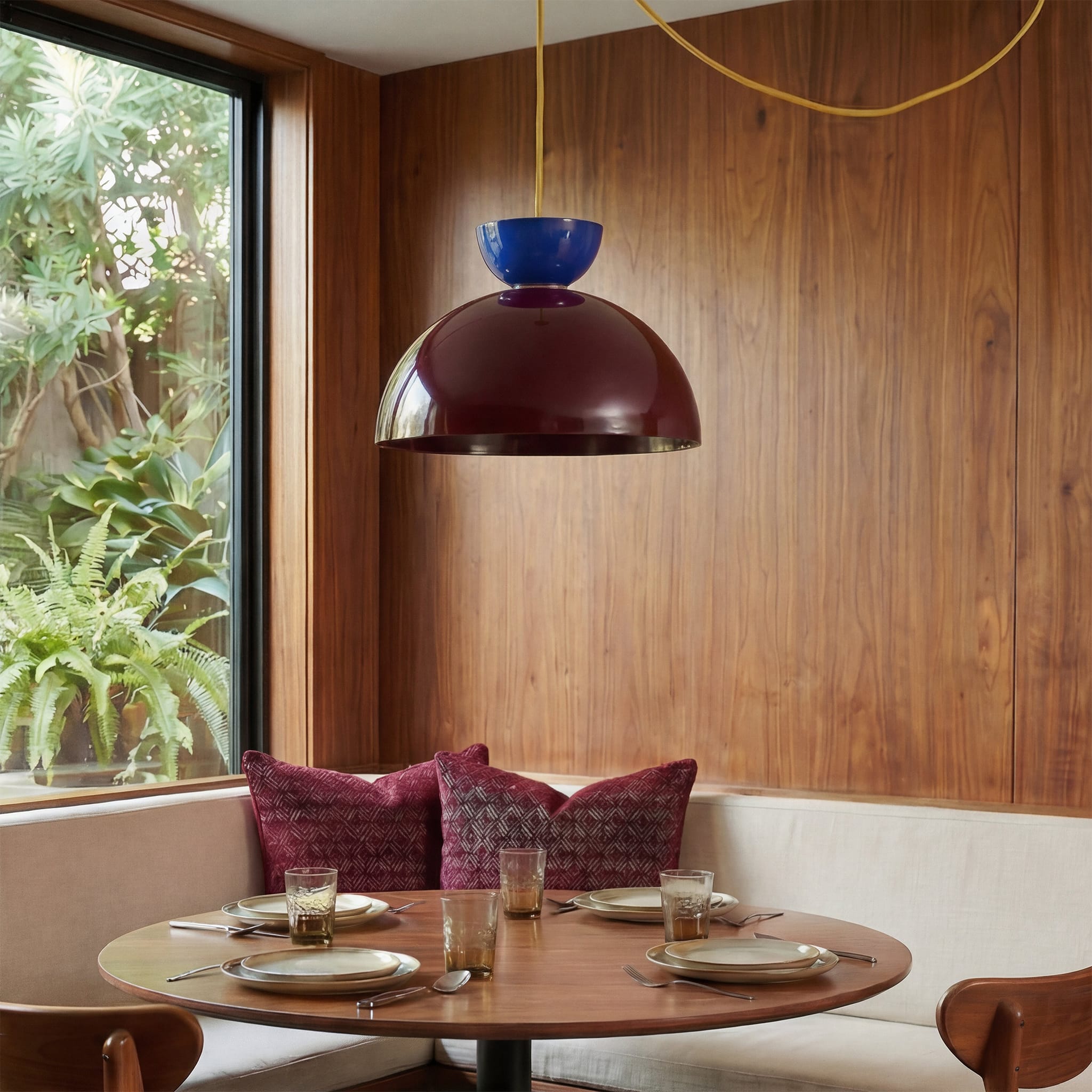 Horizon Dome Strata AiO Plug-In Pendant - Chroma Color Block