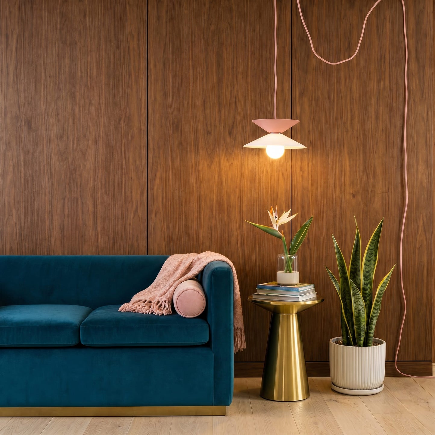 Glass Slope Strata AiO Plug-In Pendant - Chroma Studio