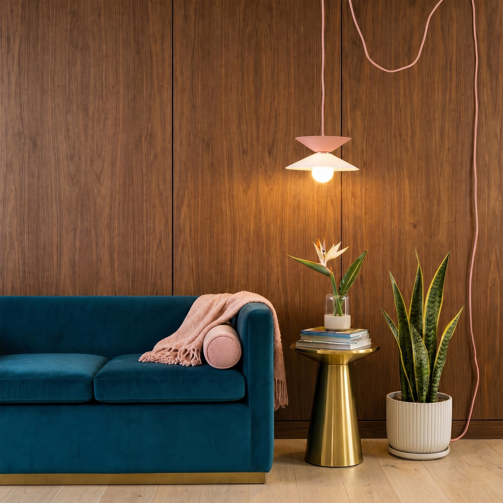 Glass Slope Strata AiO Plug-In Pendant - Chroma Studio