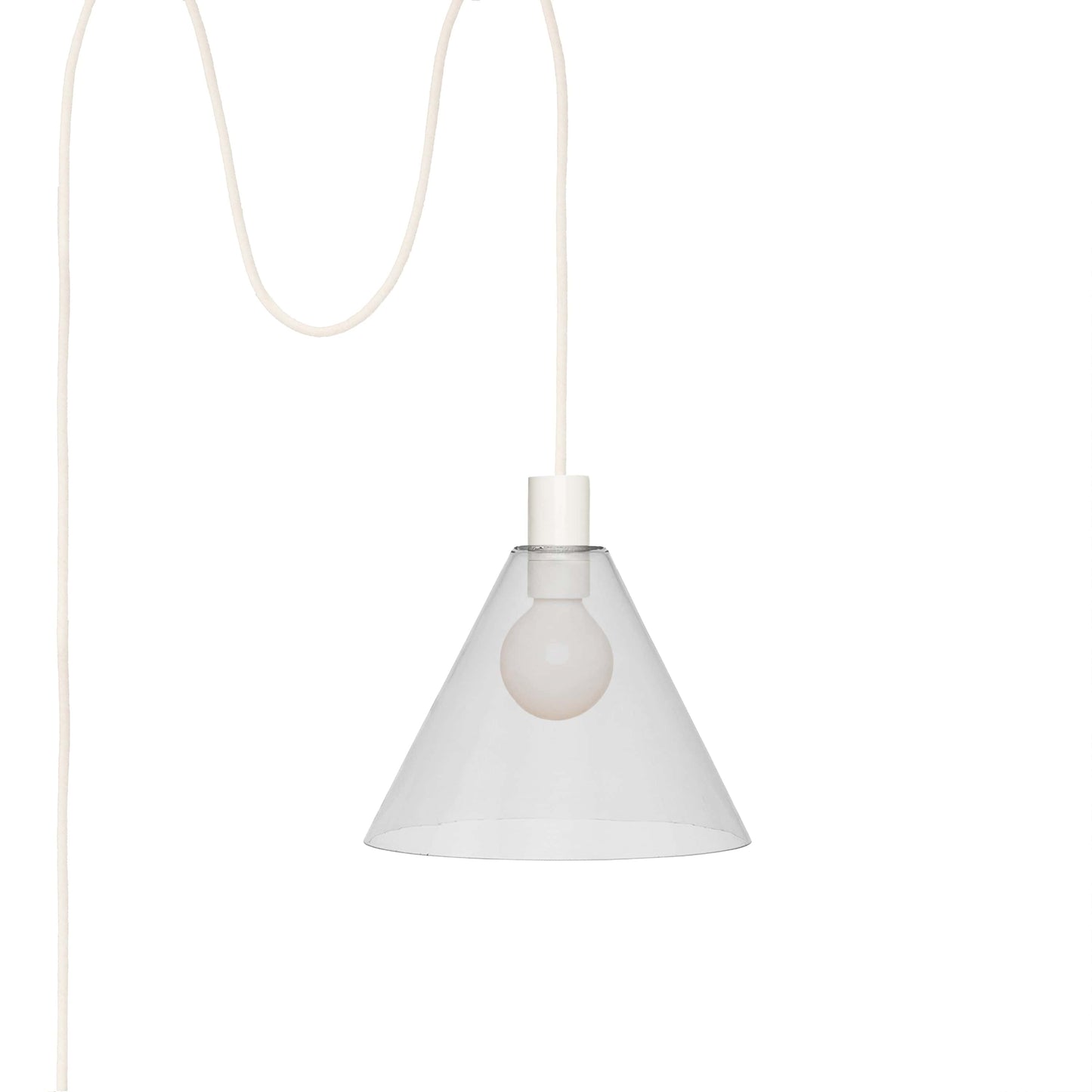 Boutique AiO Glass Cone Plug-In Pendant | 6in or 11in