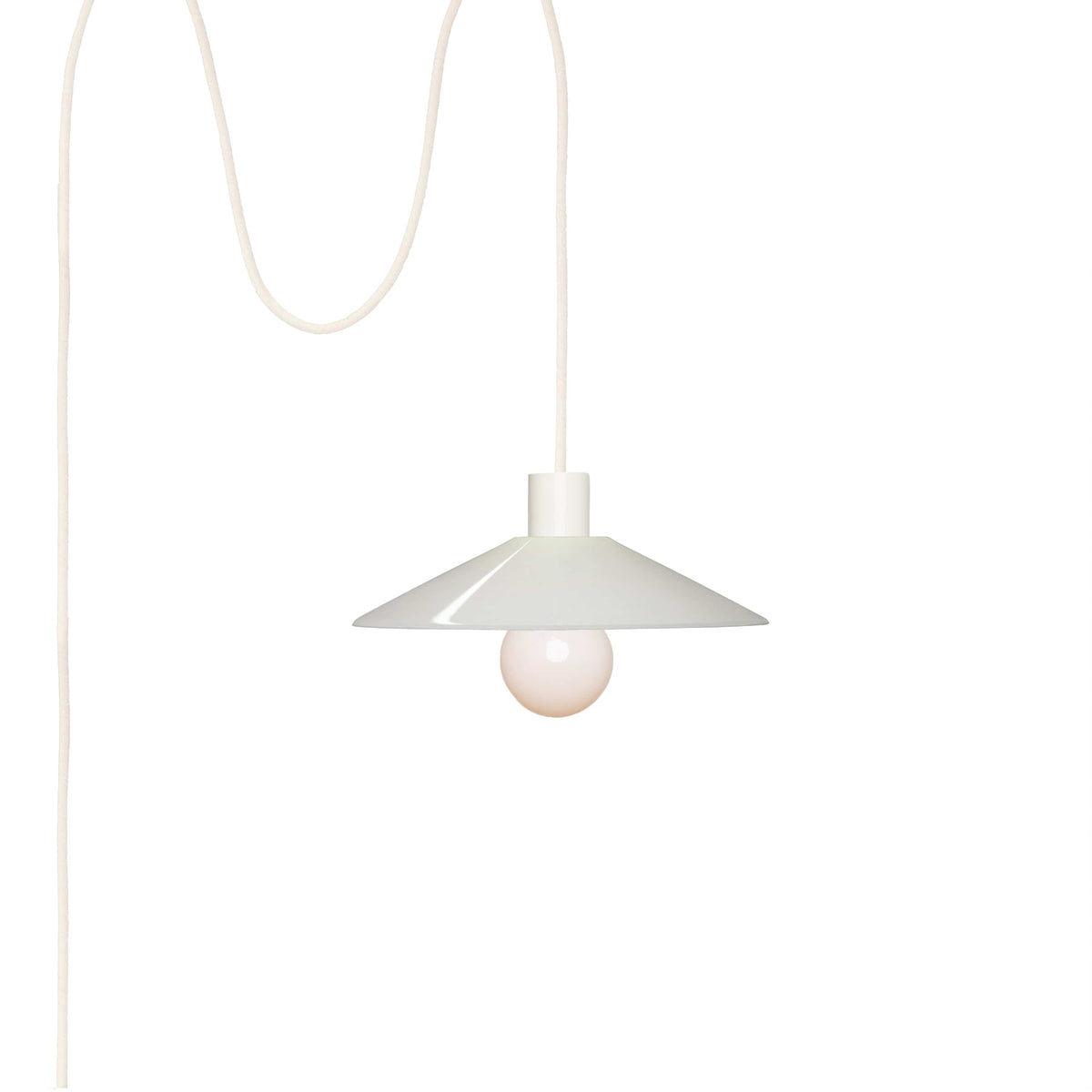 Glass Slope AiO Plug-In Pendant - Chroma Studio Linen / Milk