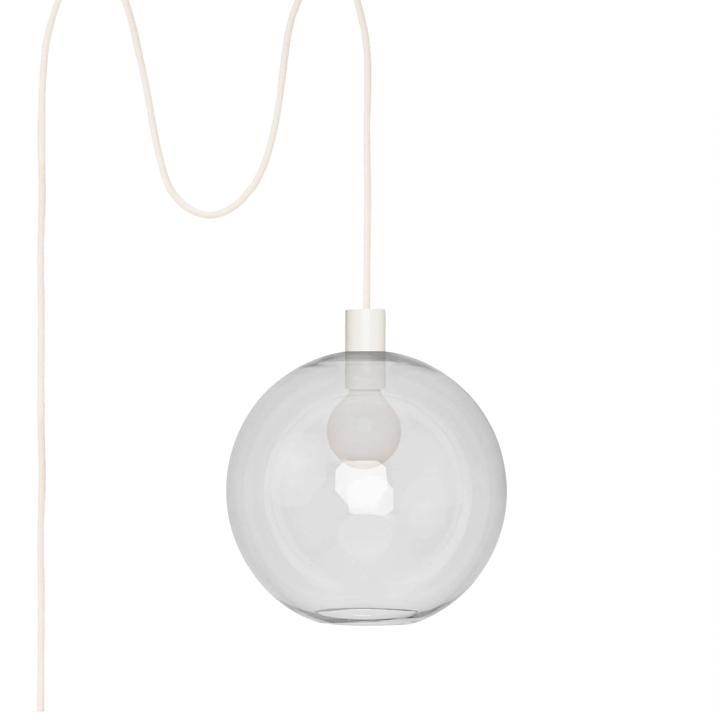 Boutique AiO Glass Globe Plug-In Pendant | 6", 8", 10", 12"