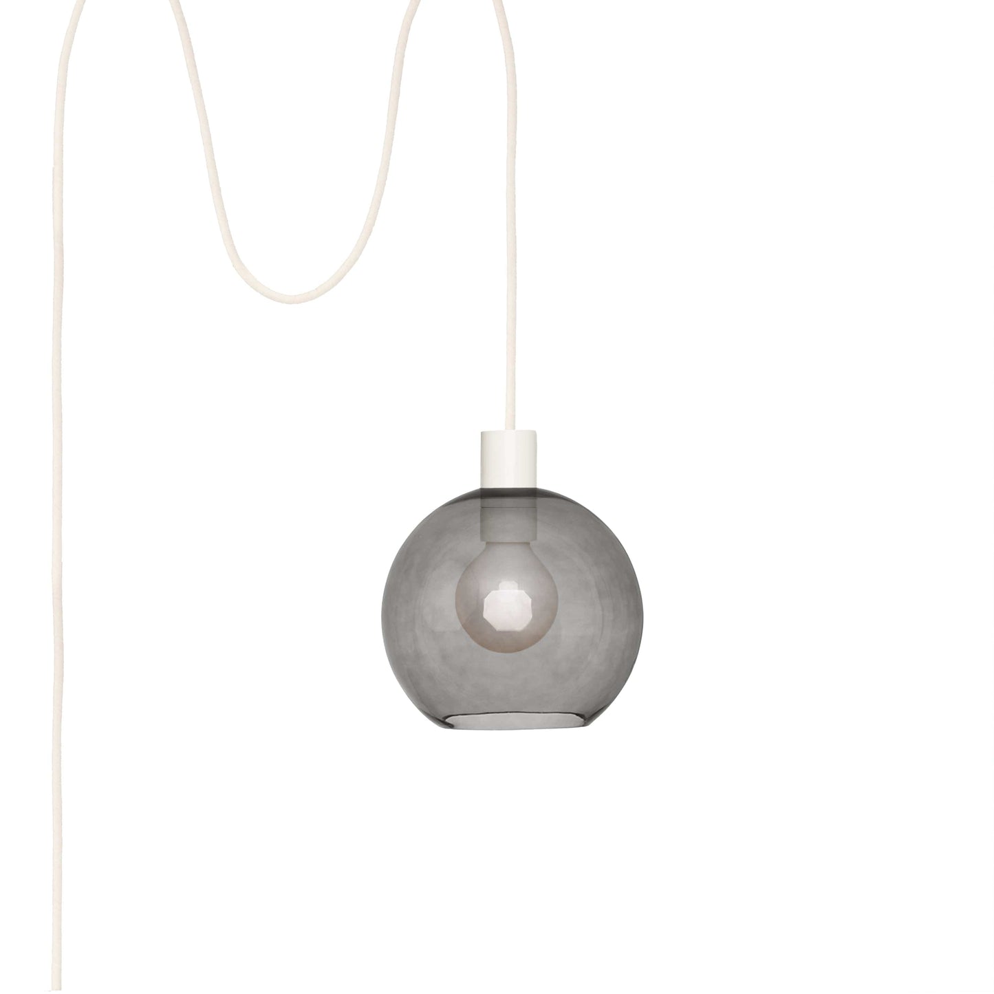 Boutique AiO Glass Globe Plug-In Pendant | 6", 8", 10", 12"