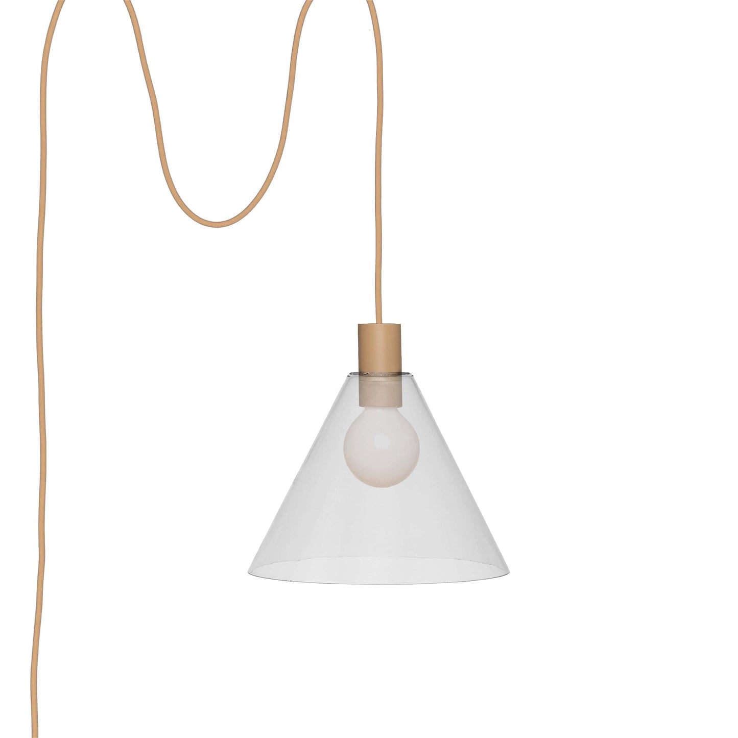 Boutique AiO Glass Cone Plug-In Pendant | 6in or 11in