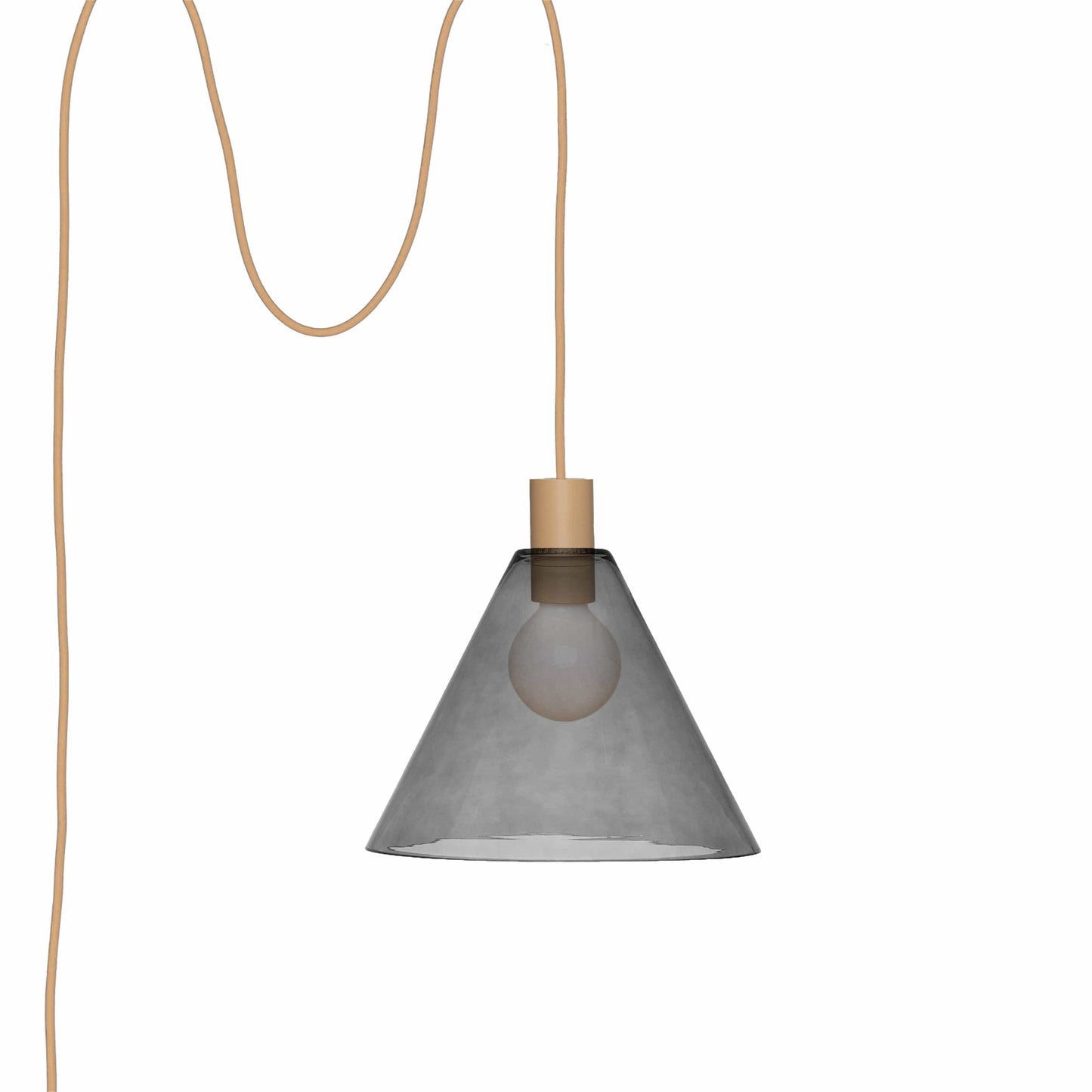 Boutique AiO Glass Cone Plug-In Pendant | 6in or 11in
