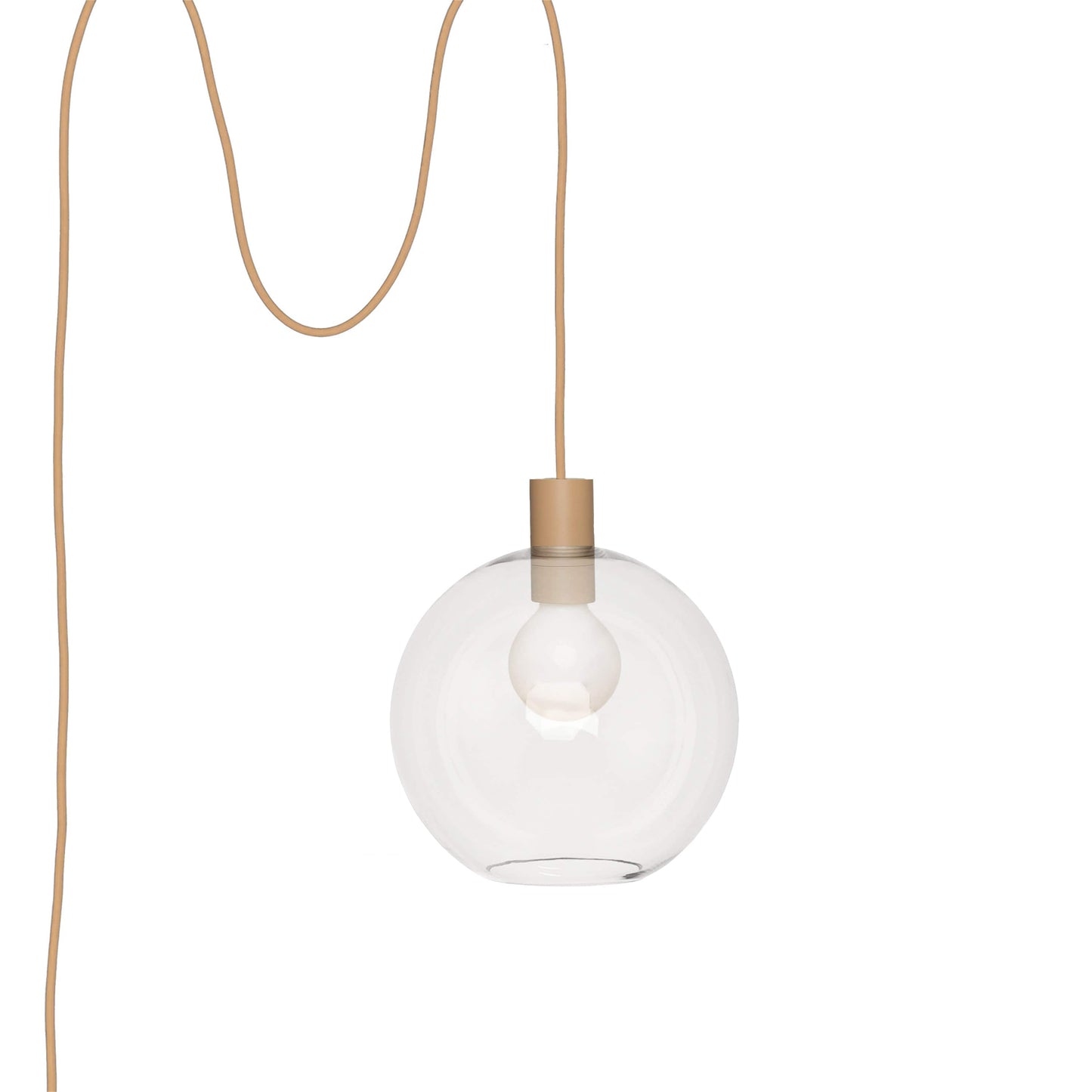Boutique AiO Glass Globe Plug-In Pendant | 6", 8", 10", 12"