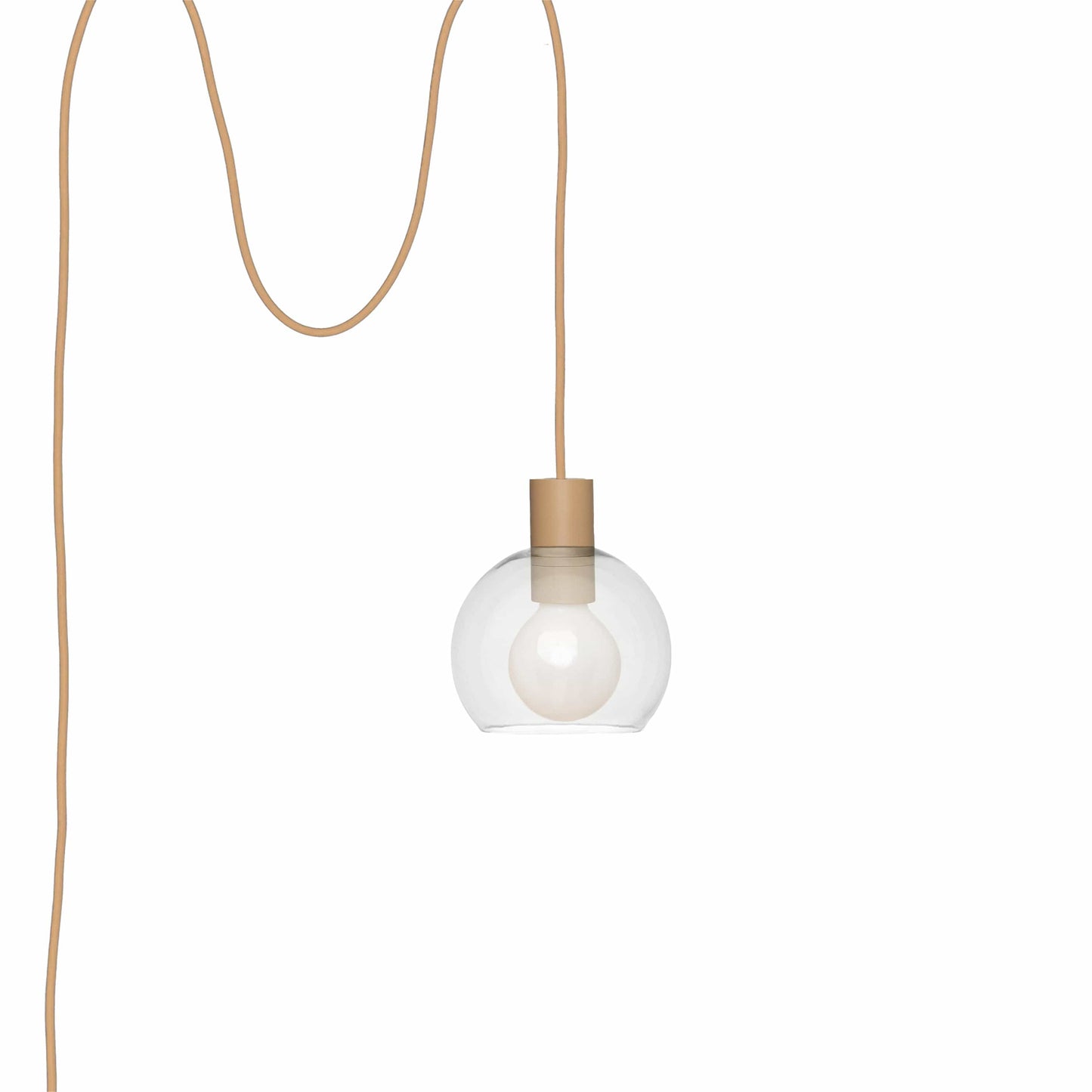 Boutique AiO Glass Globe Plug-In Pendant | 6", 8", 10", 12"