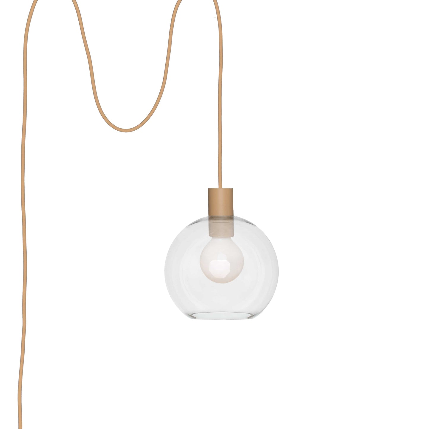 Boutique AiO Glass Globe Plug-In Pendant | 6", 8", 10", 12"