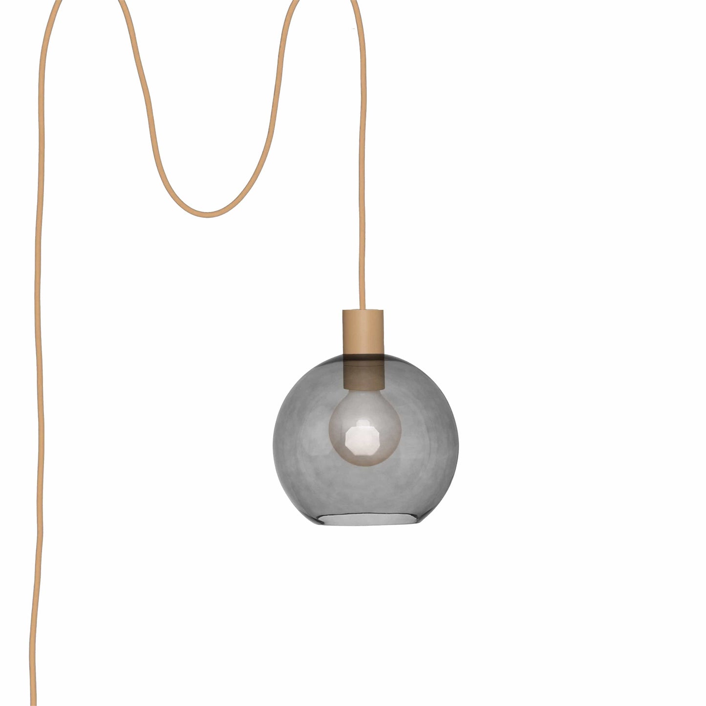 Boutique AiO Glass Globe Plug-In Pendant | 6", 8", 10", 12"