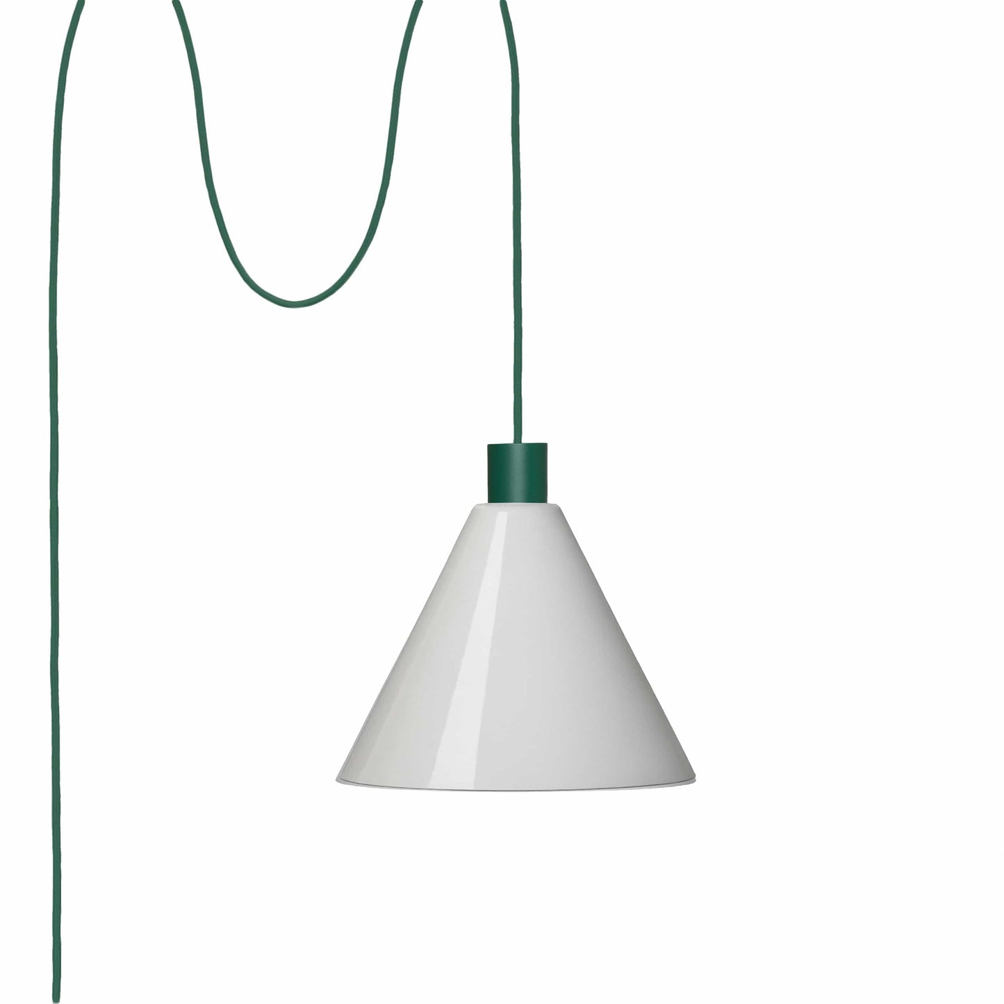 Boutique AiO Glass Cone Plug-In Pendant | 6in or 11in