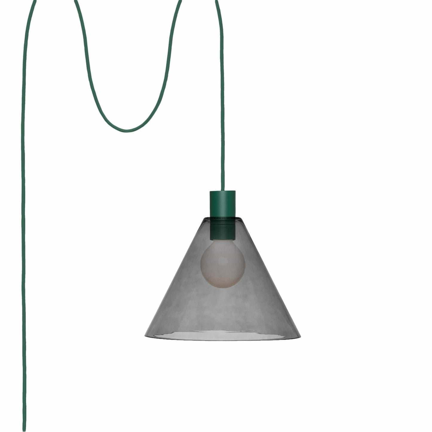 Boutique AiO Glass Cone Plug-In Pendant | 6in or 11in