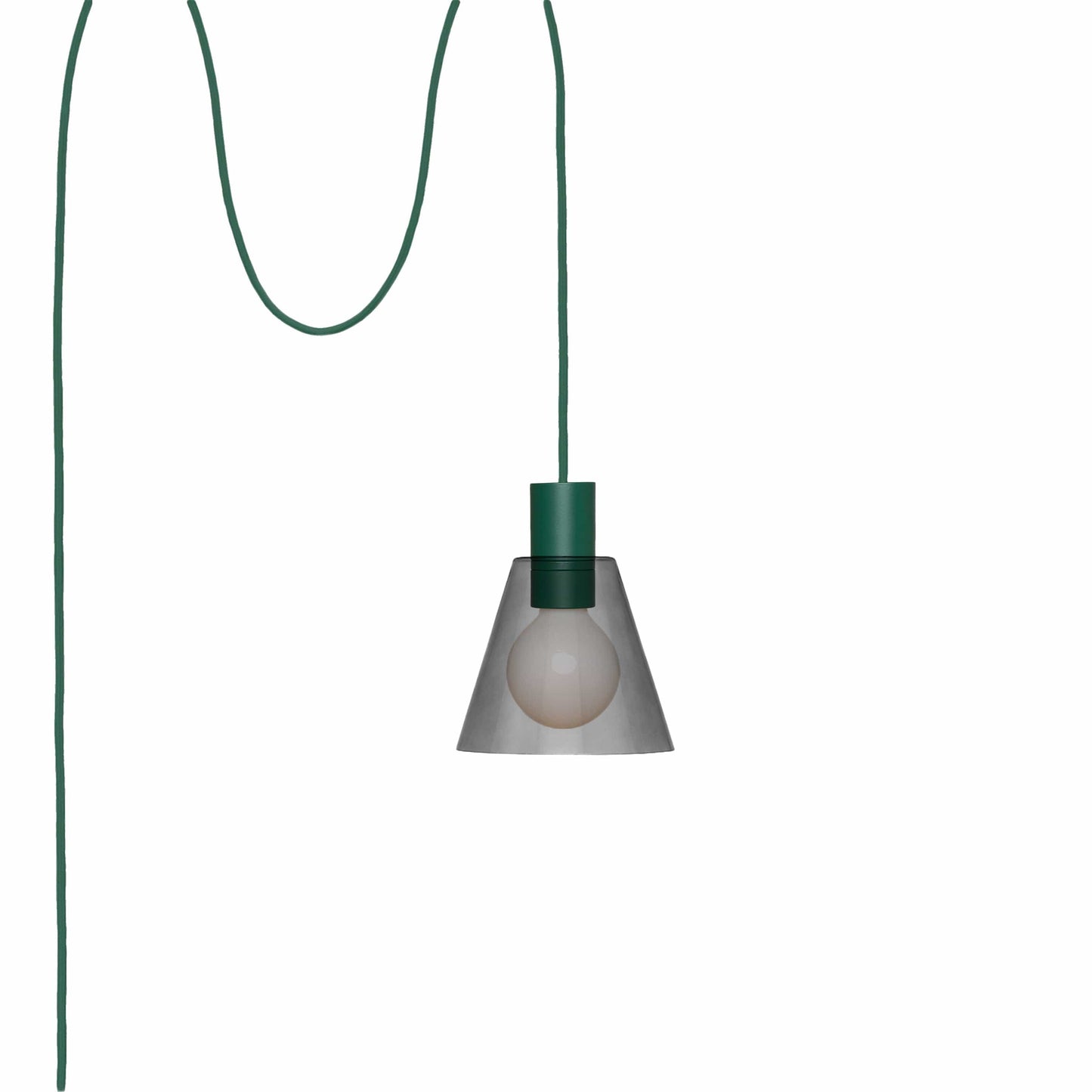 Boutique AiO Glass Cone Plug-In Pendant | 6in or 11in