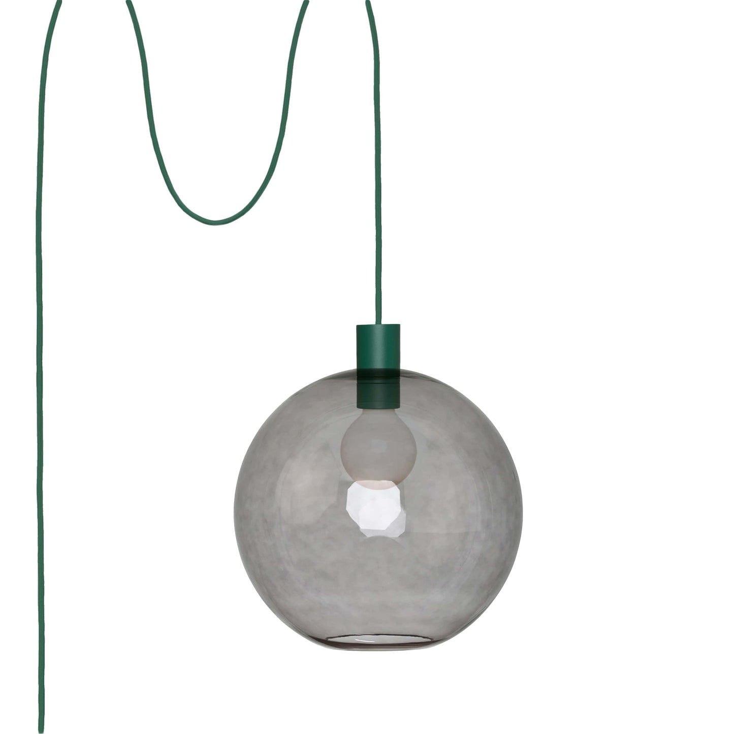 Boutique AiO Glass Globe Plug-In Pendant | 6", 8", 10", 12"
