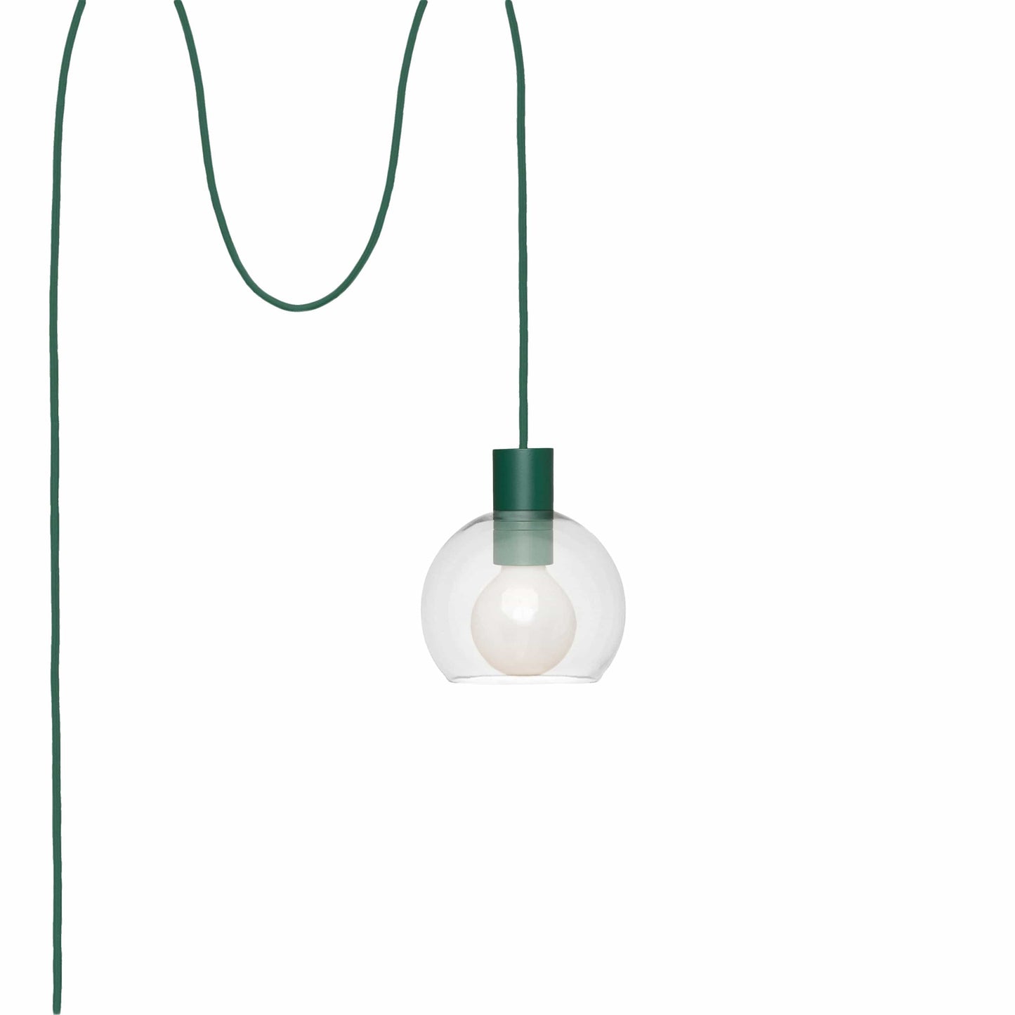 Boutique AiO Glass Globe Plug-In Pendant | 6", 8", 10", 12"