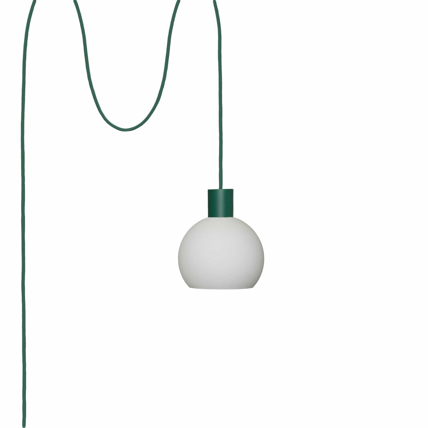 Boutique AiO Glass Globe Plug-In Pendant | 6", 8", 10", 12"