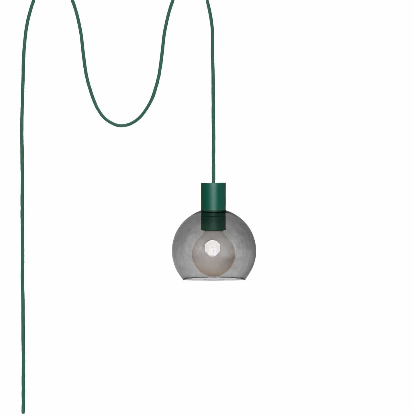 Boutique AiO Glass Globe Plug-In Pendant | 6", 8", 10", 12"