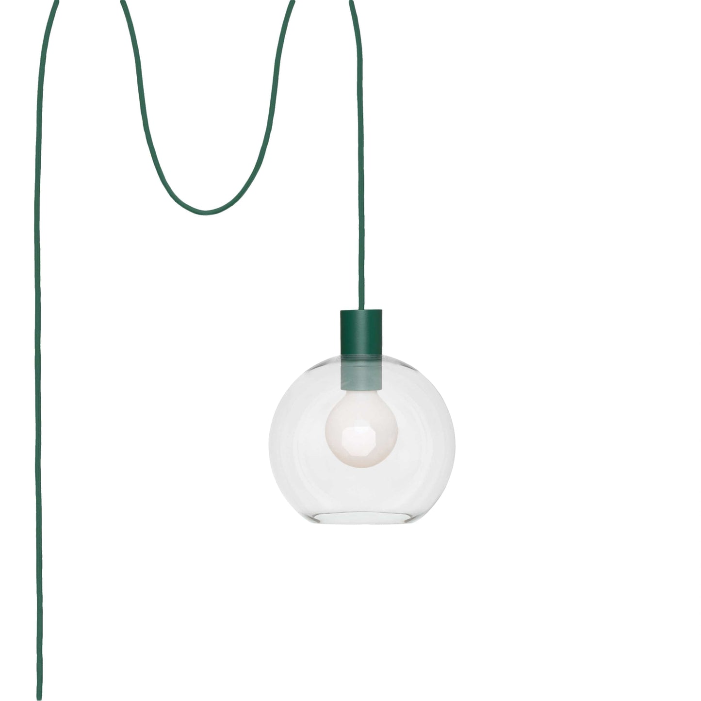 Boutique AiO Glass Globe Plug-In Pendant | 6", 8", 10", 12"