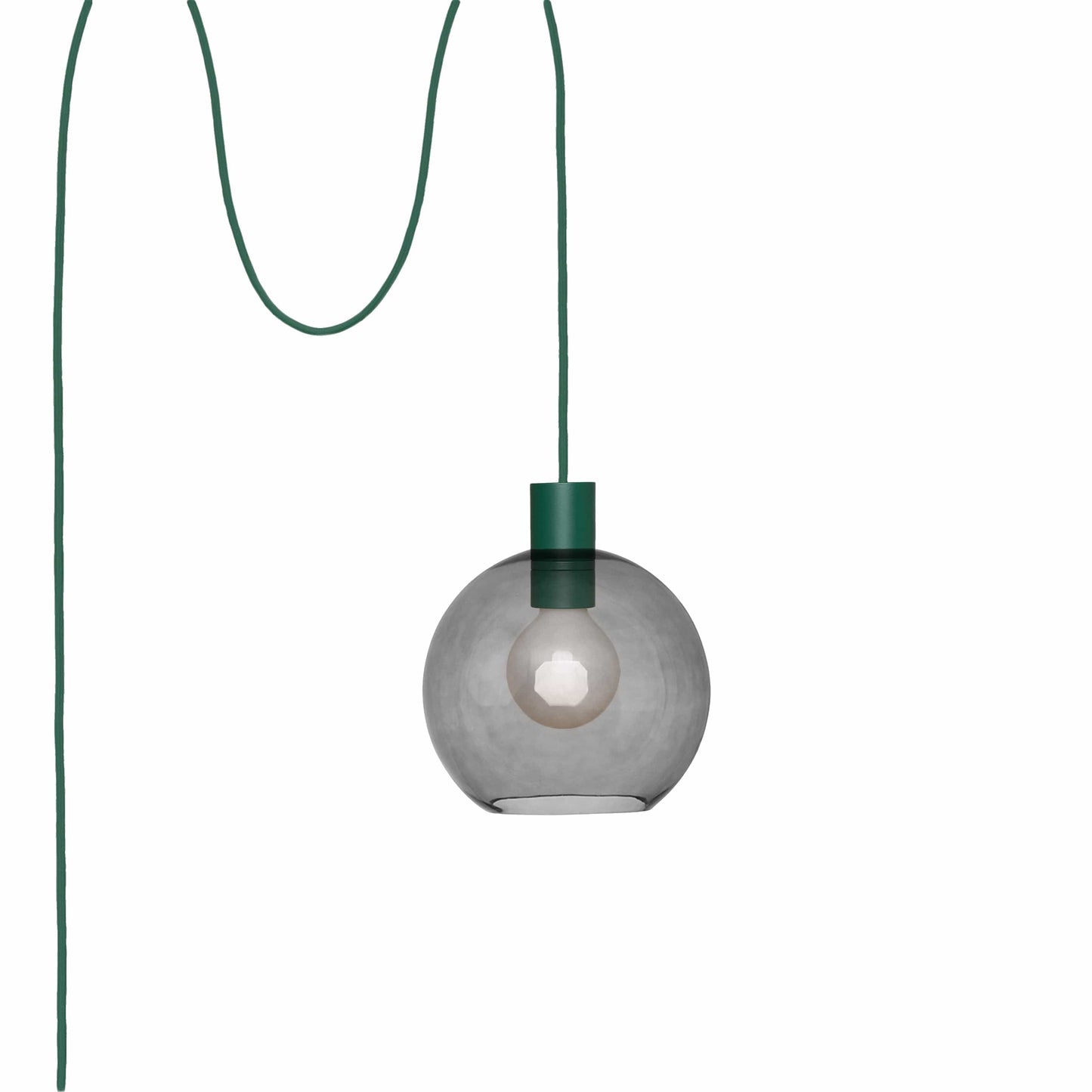 Boutique AiO Glass Globe Plug-In Pendant | 6", 8", 10", 12"