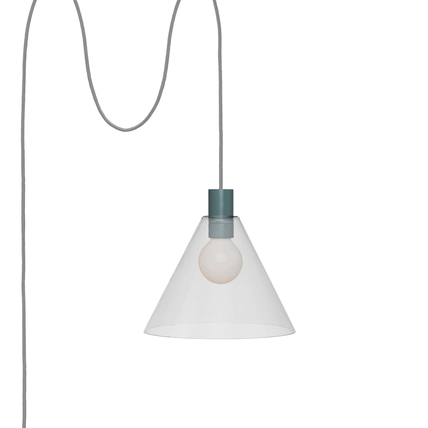 Boutique AiO Glass Cone Plug-In Pendant | 6in or 11in