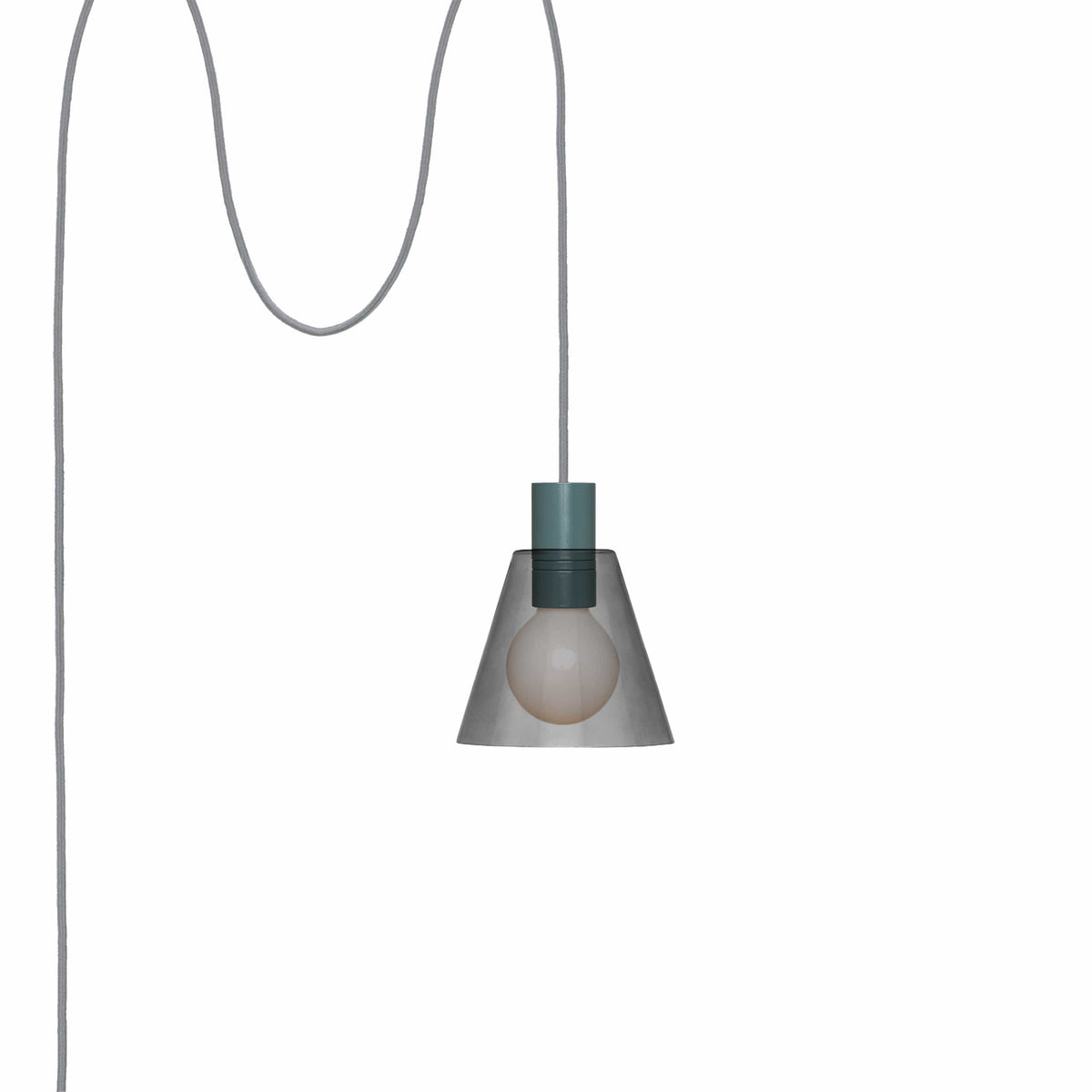 Glass Cone 6in AiO Plug-In Pendant - Chroma Studio