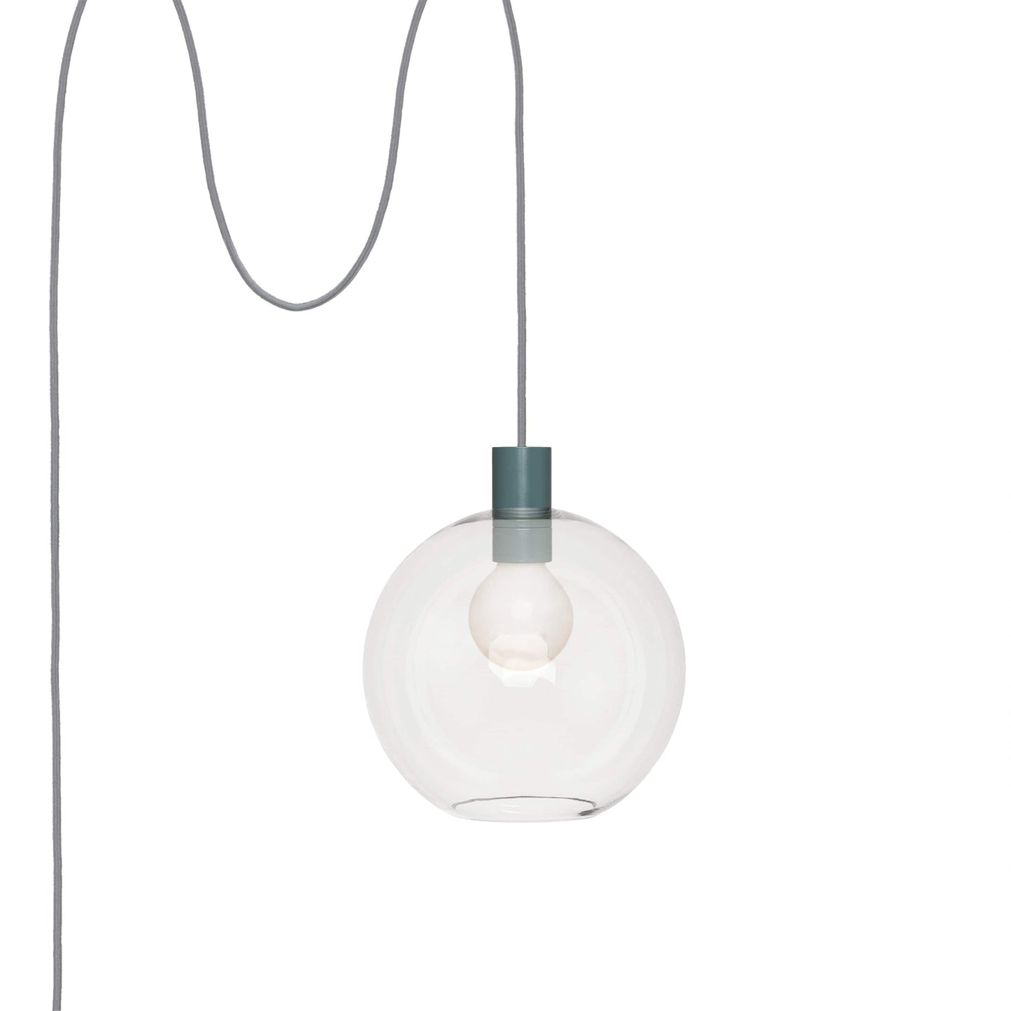 Boutique AiO Glass Globe Plug-In Pendant | 6", 8", 10", 12"