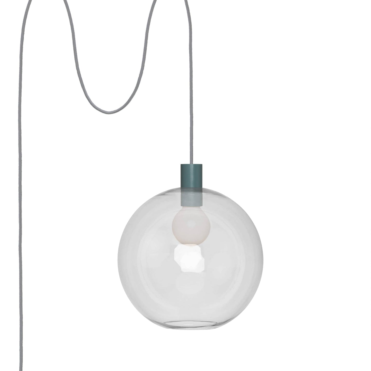 Boutique AiO Glass Globe Plug-In Pendant | 6", 8", 10", 12"