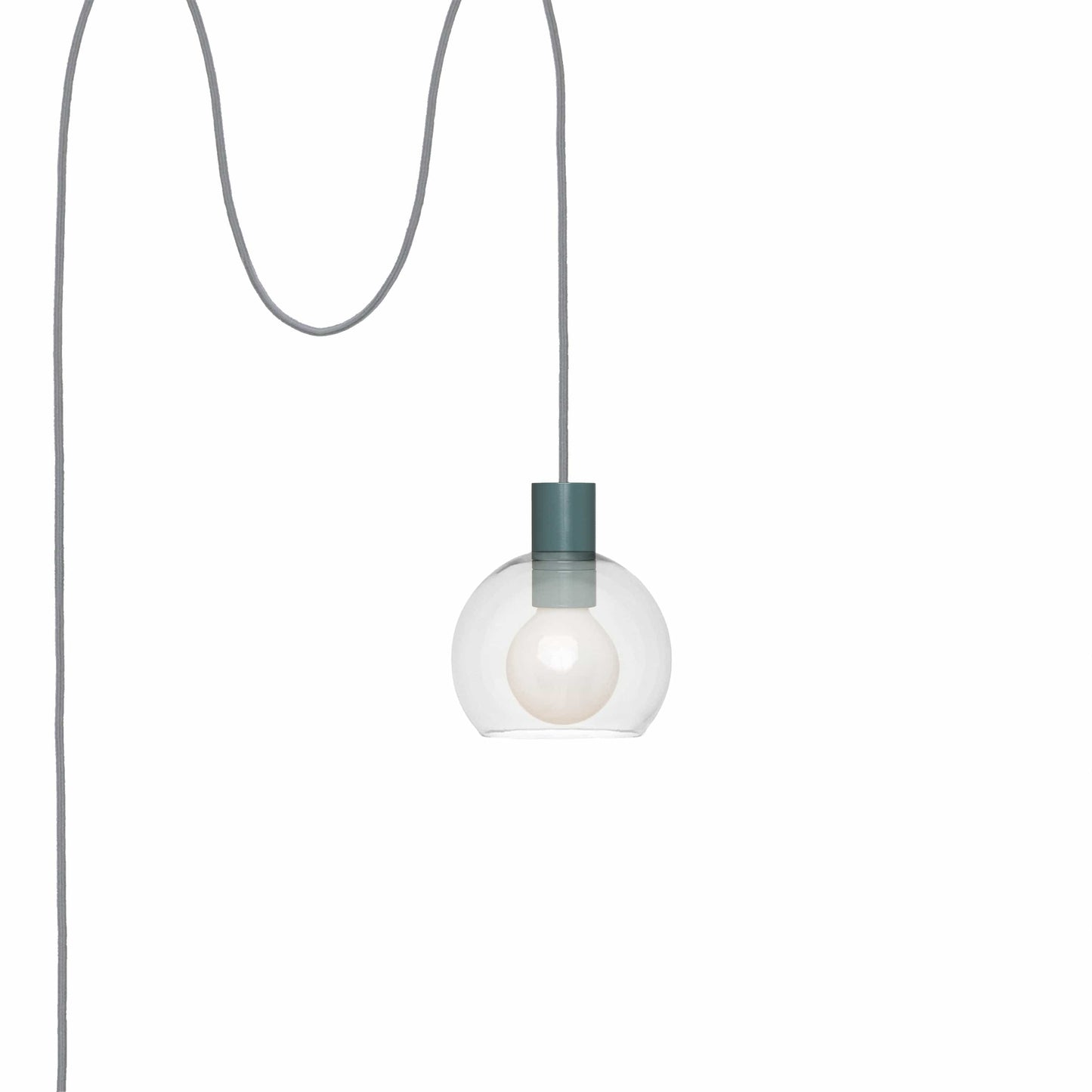 Boutique AiO Glass Globe Plug-In Pendant | 6", 8", 10", 12"