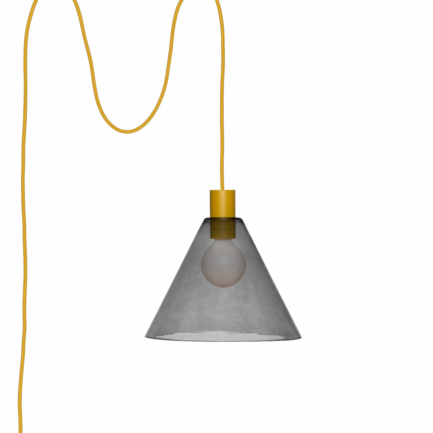 Boutique AiO Glass Cone Plug-In Pendant | 6in or 11in