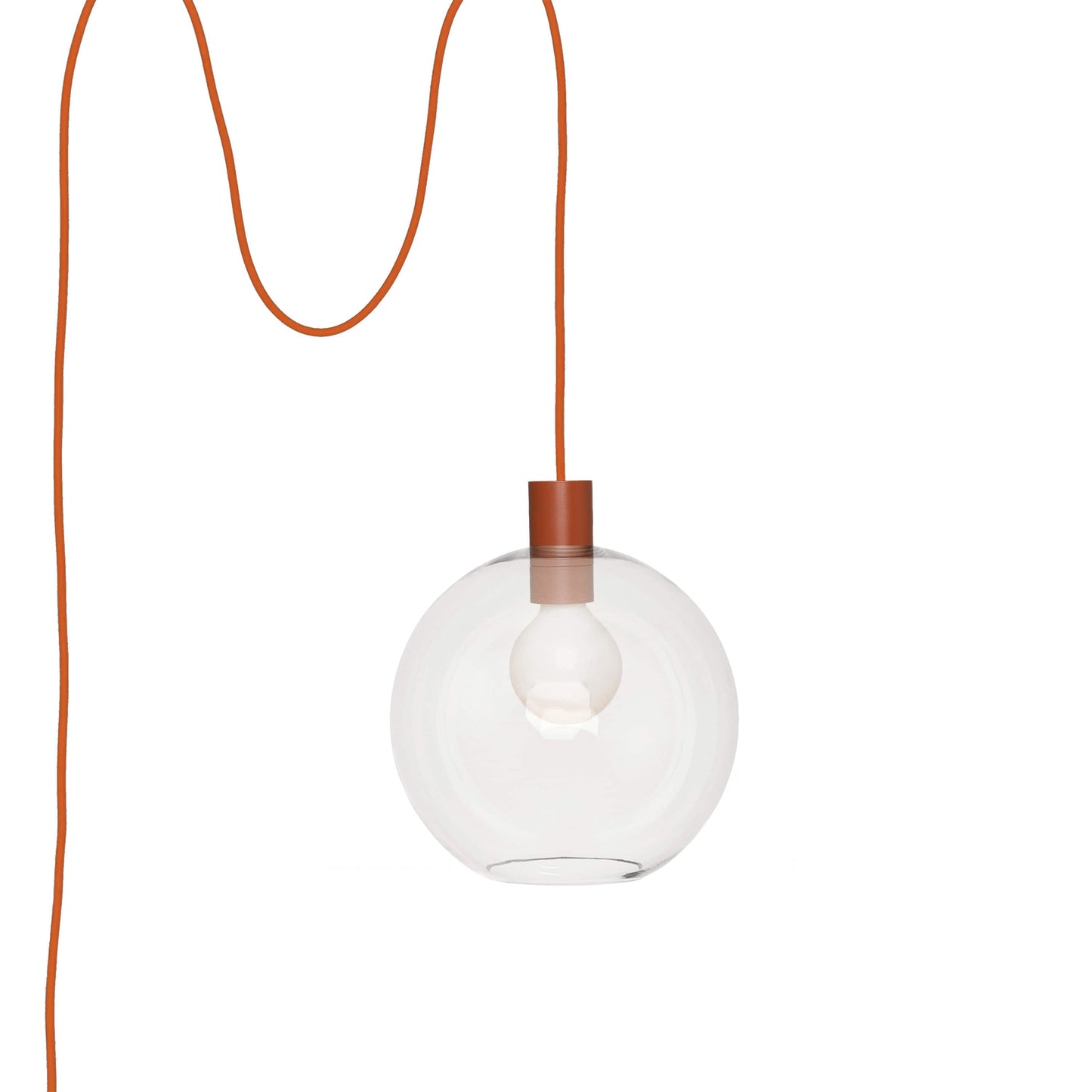 Boutique AiO Glass Globe Plug-In Pendant | 6", 8", 10", 12"