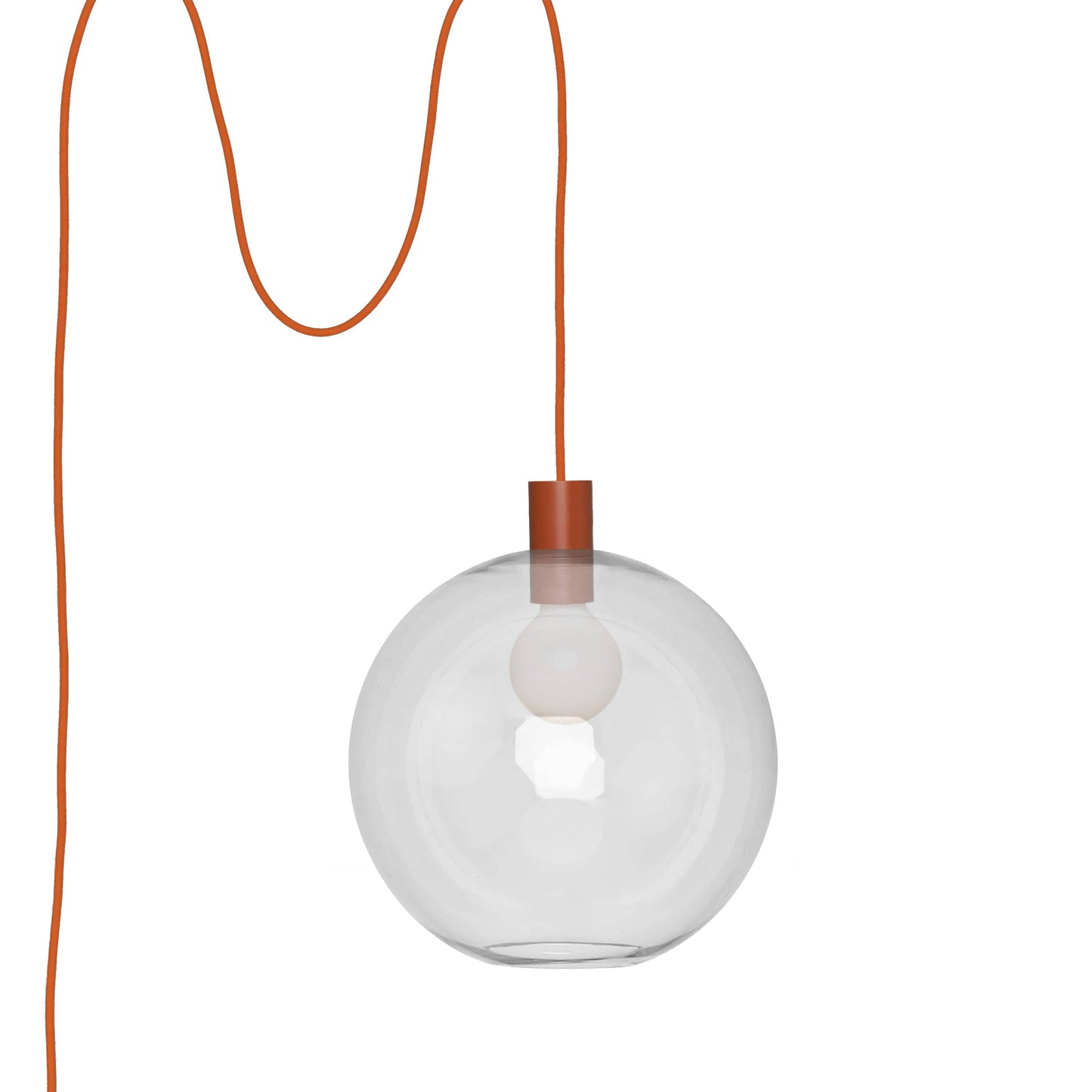 Boutique AiO Glass Globe Plug-In Pendant | 6", 8", 10", 12"