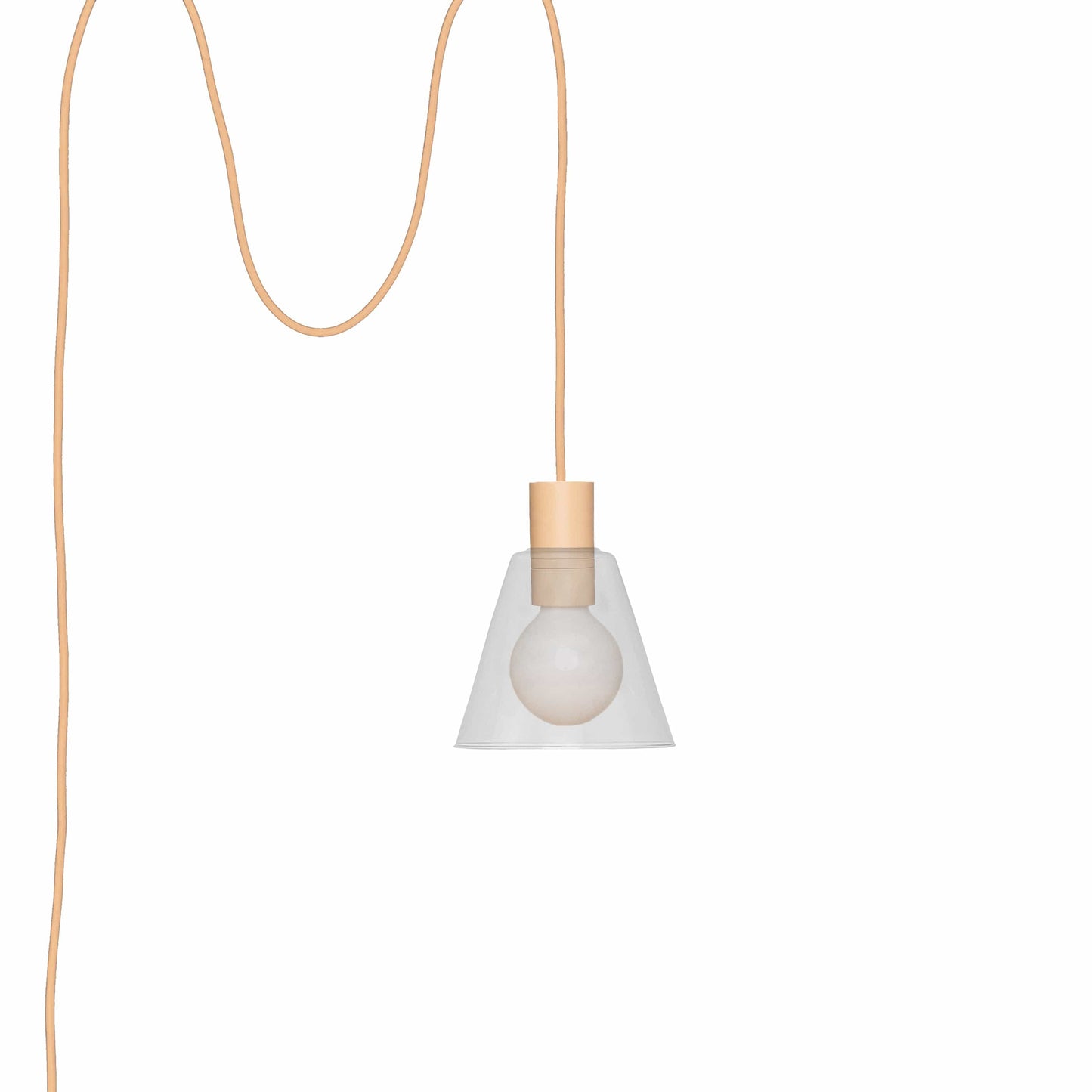 Boutique AiO Glass Cone Plug-In Pendant | 6in or 11in
