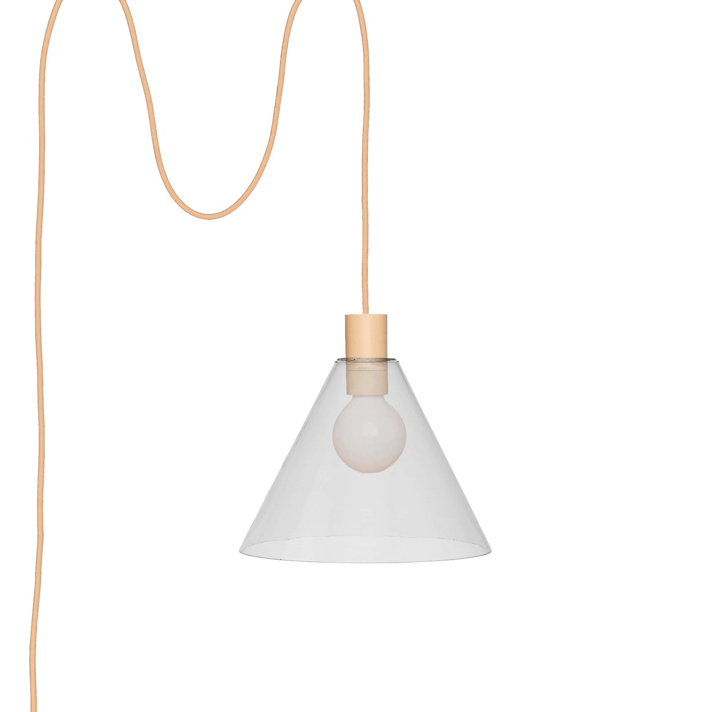 Boutique AiO Glass Cone Plug-In Pendant | 6in or 11in