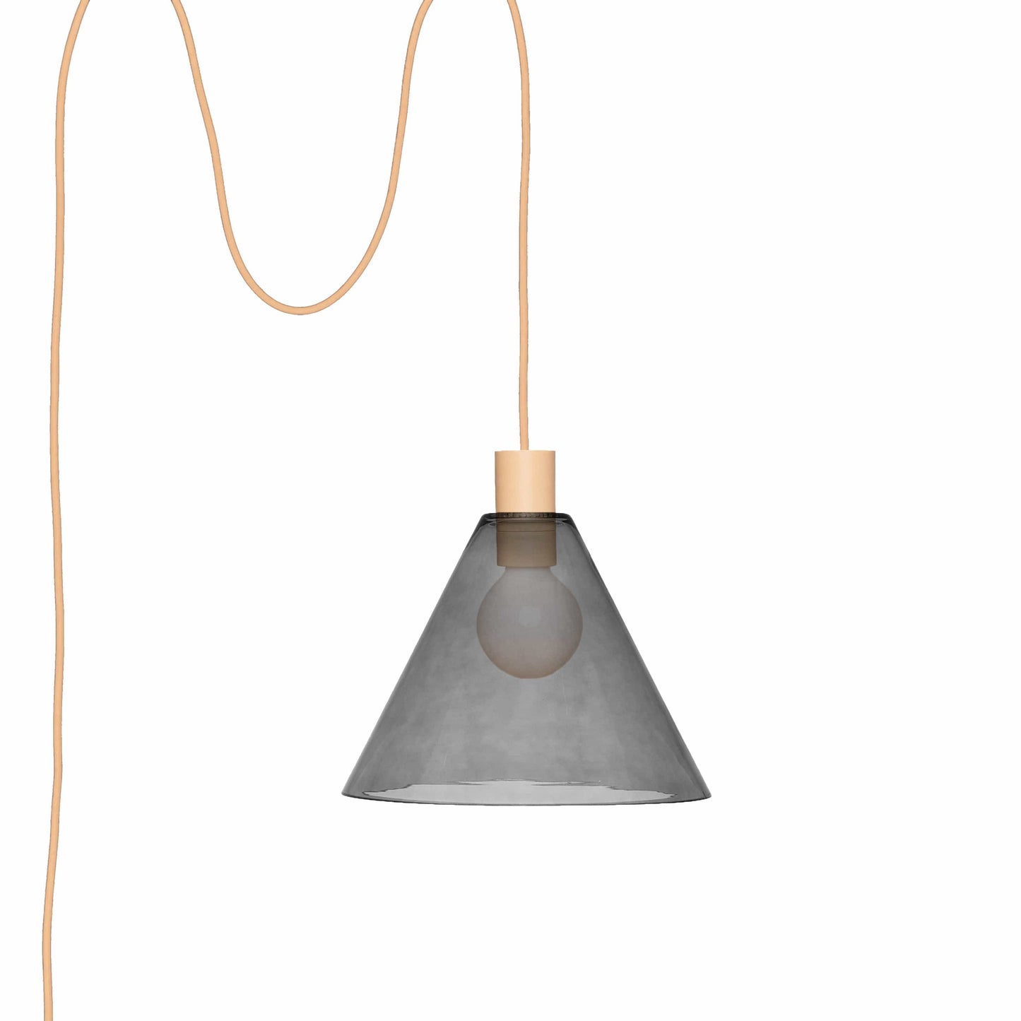 Boutique AiO Glass Cone Plug-In Pendant | 6in or 11in