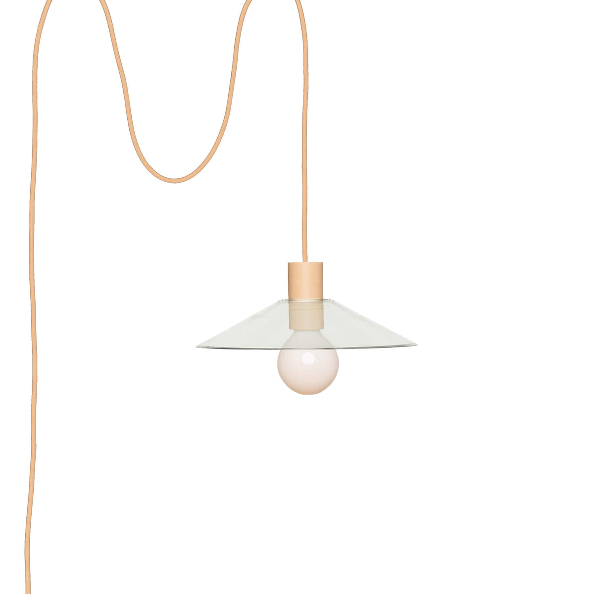 Glass Slope AiO Plug-In Pendant - Chroma Studio Palisade / Clear