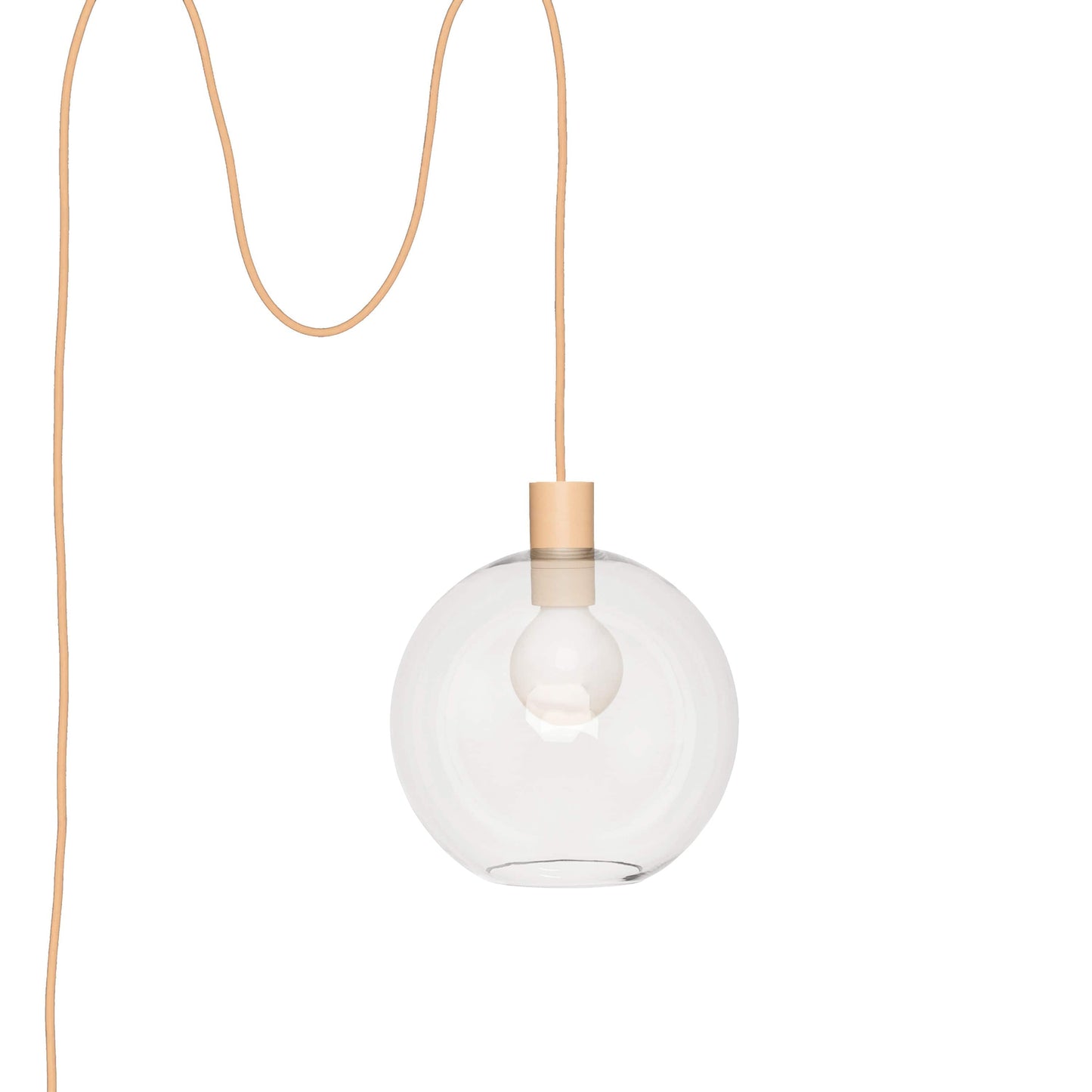 Boutique AiO Glass Globe Plug-In Pendant | 6", 8", 10", 12"