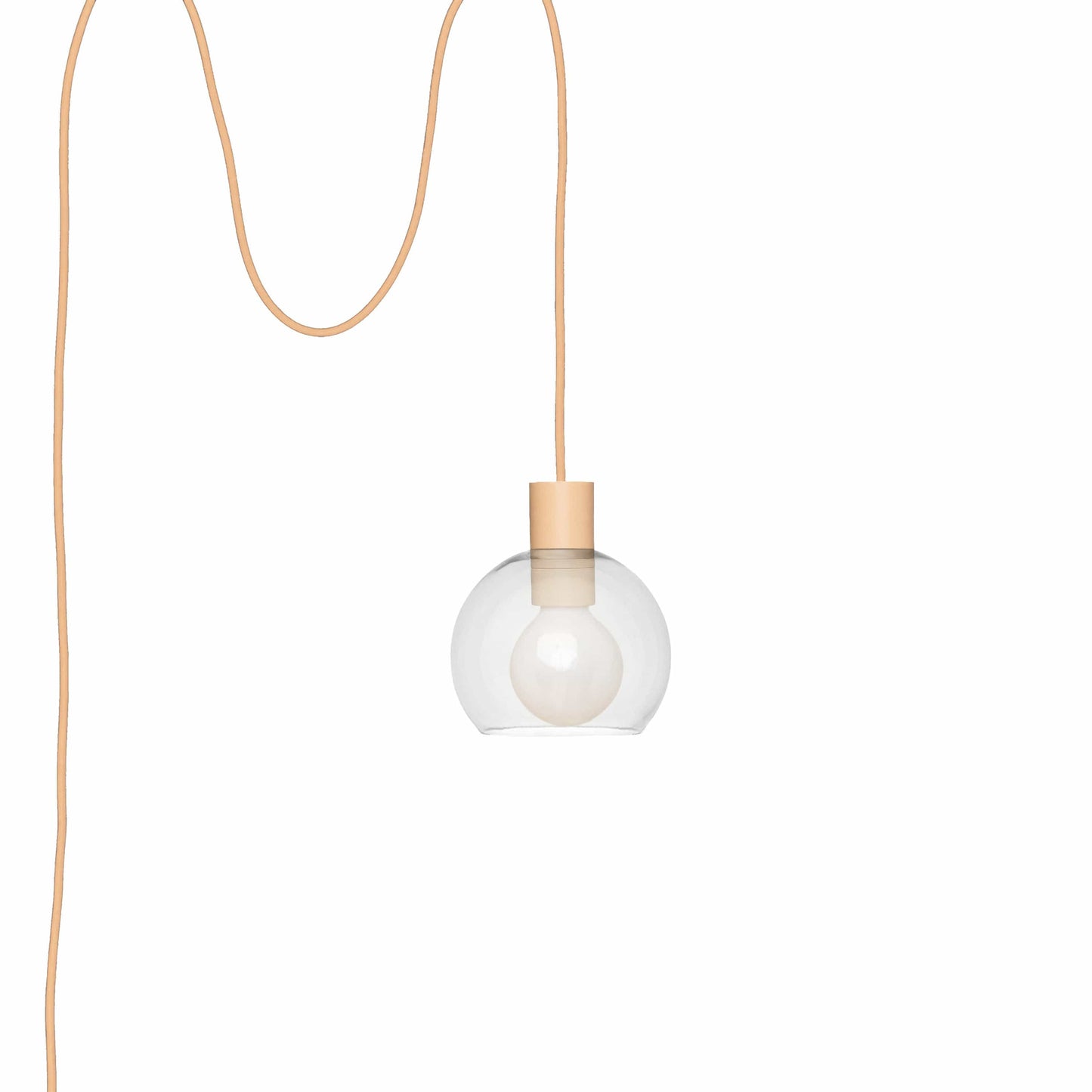 Boutique AiO Glass Globe Plug-In Pendant | 6", 8", 10", 12"